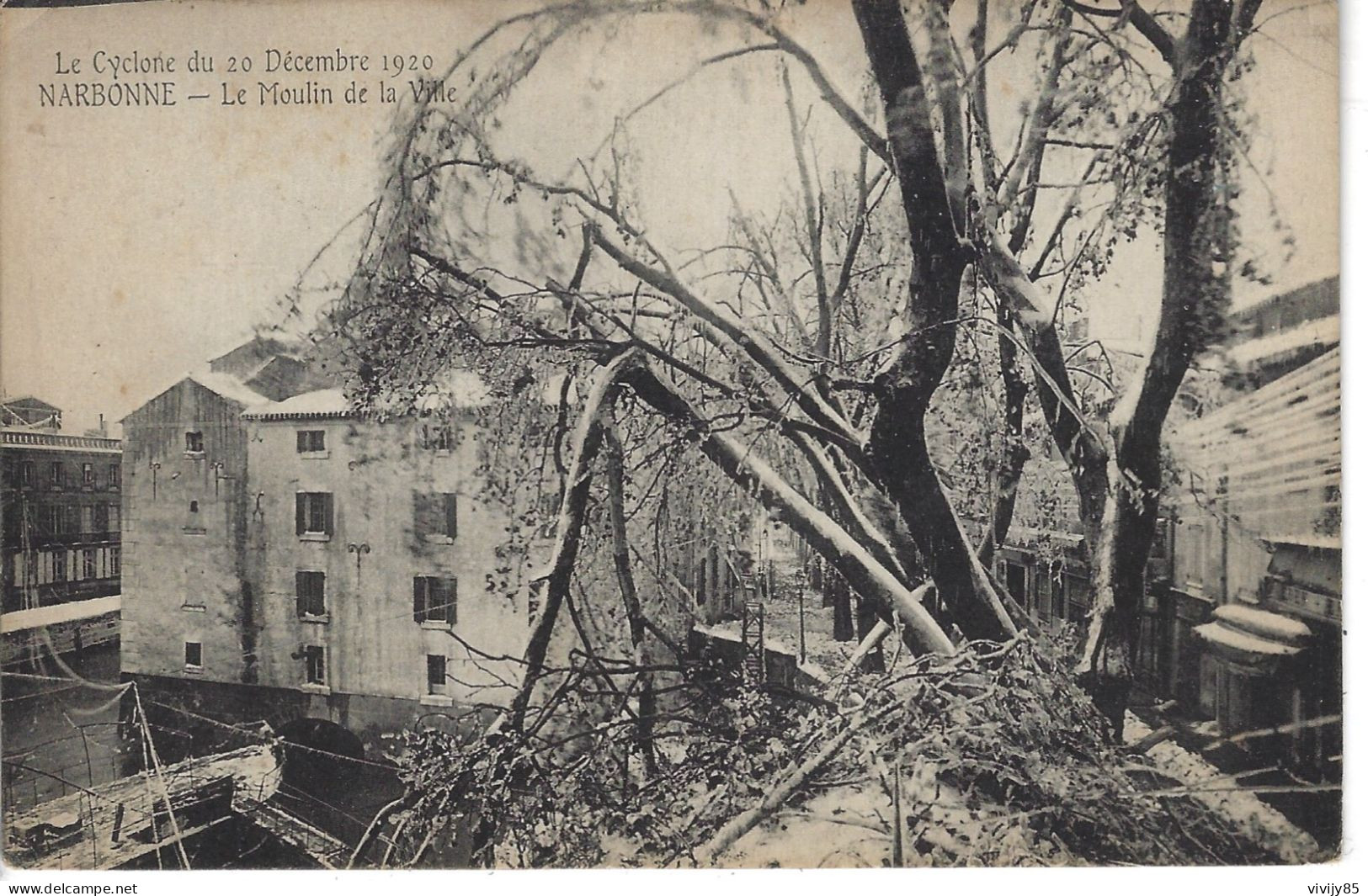 11 - NARBONNE - T.Belle Vue Du Moulin De La Ville ( Cyclone Du 20/12/1920 ) - Narbonne