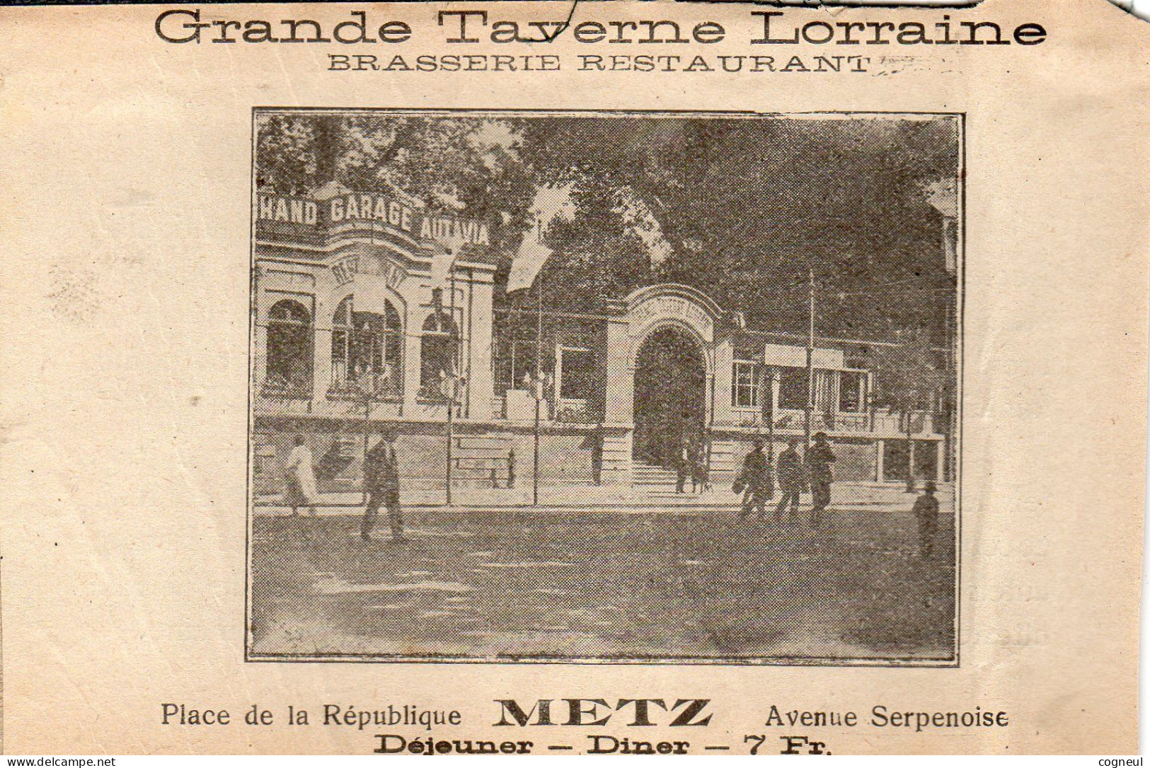 Metz - Grande Taverne Lorraine - Avenue Serpenoise ... - Publicités