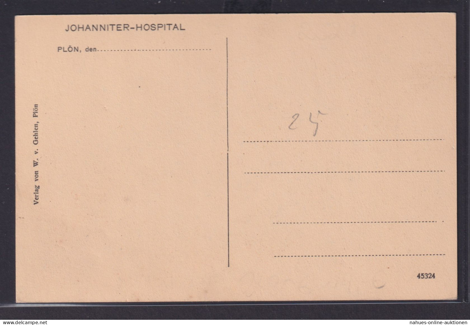 Ansichtskarte Plön Johanniter Hospital Schleswig Holstein - Andere & Zonder Classificatie