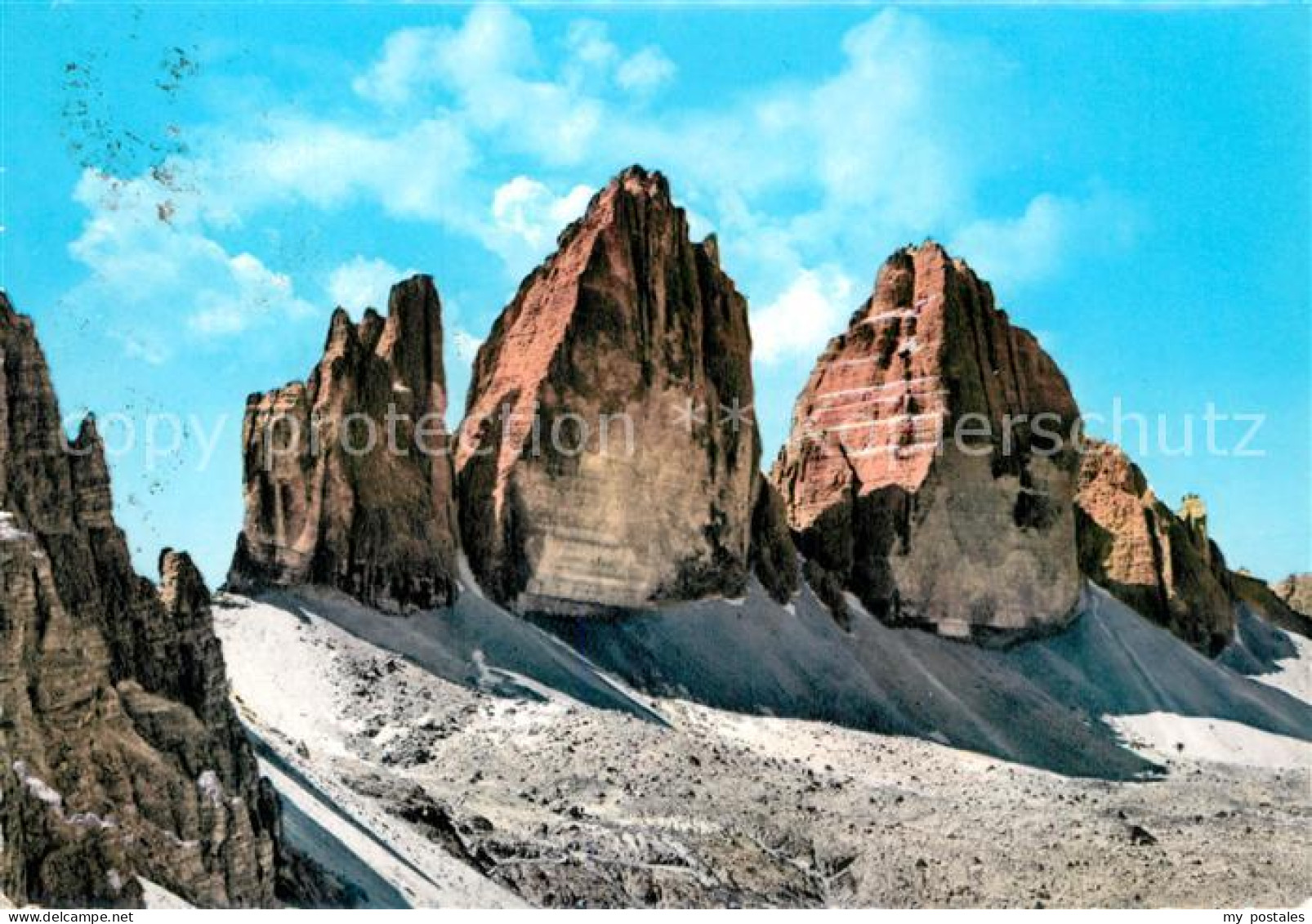 72987858 Dolomiten Tre Cime Di Lavaredo Drei Zinnen Gebirgspanorama Dolomiten - Autres & Non Classés