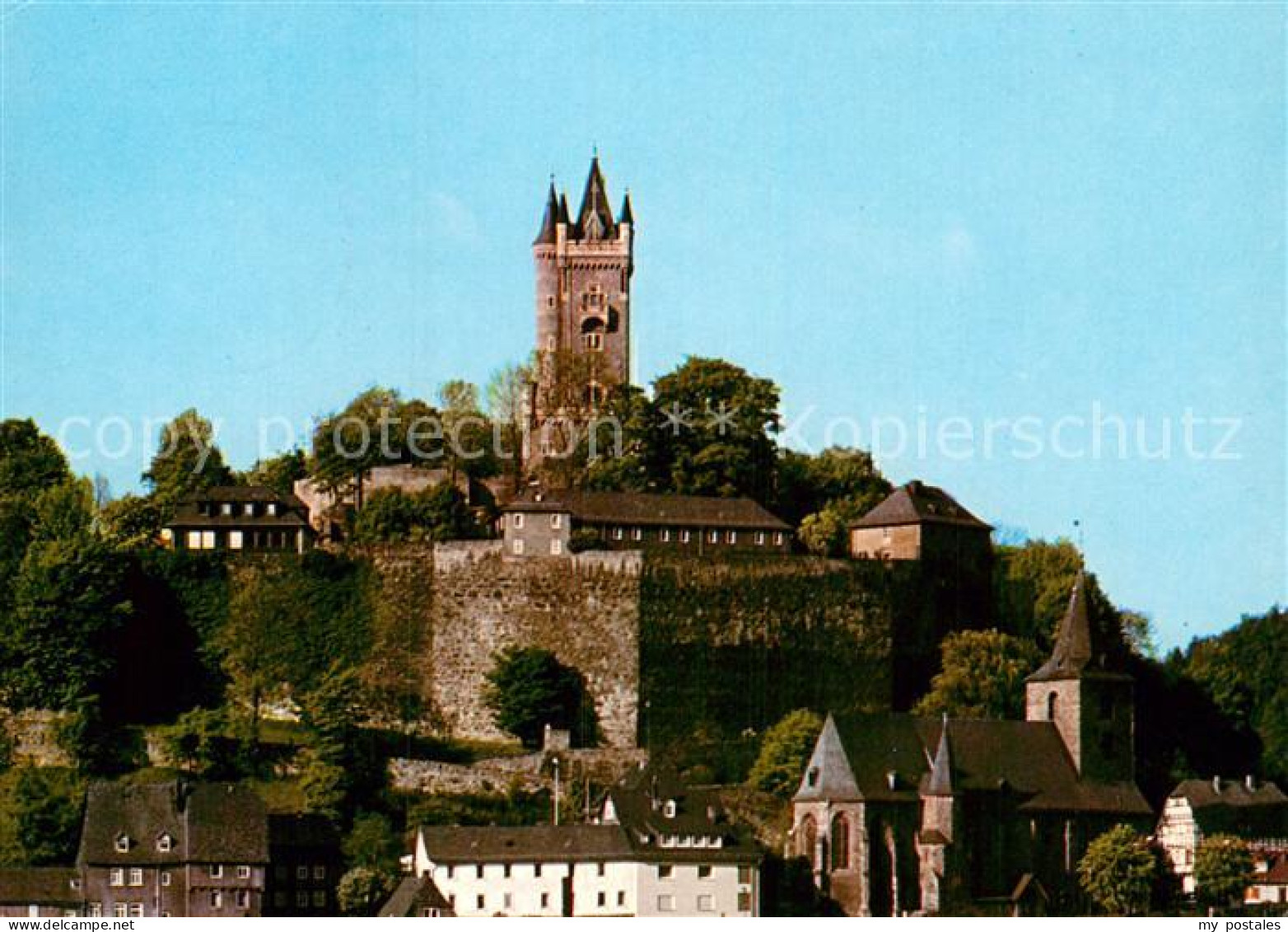 72987809 Dillenburg Blick Zum Schlossberg Oranienstadt Dillenburg - Dillenburg