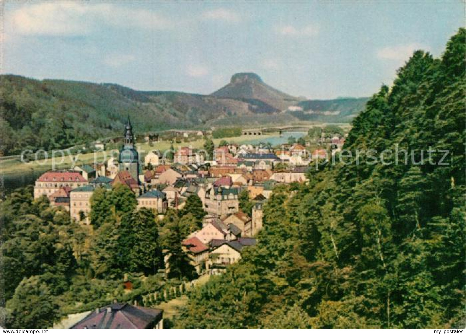 72987804 Bad Schandau Panorama Mit Blick Zum Lilienstein Tafelberg Elbsandsteing - Bad Schandau