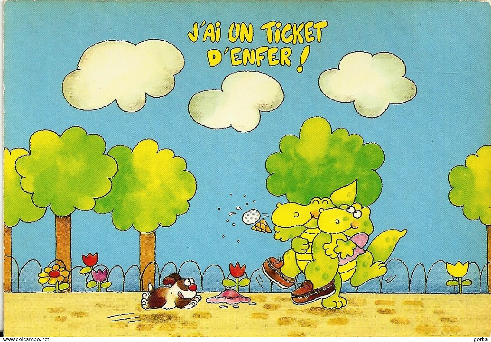 *CPM - Croco Cart - J'ai Un Ticket D'Enfer! - Humor