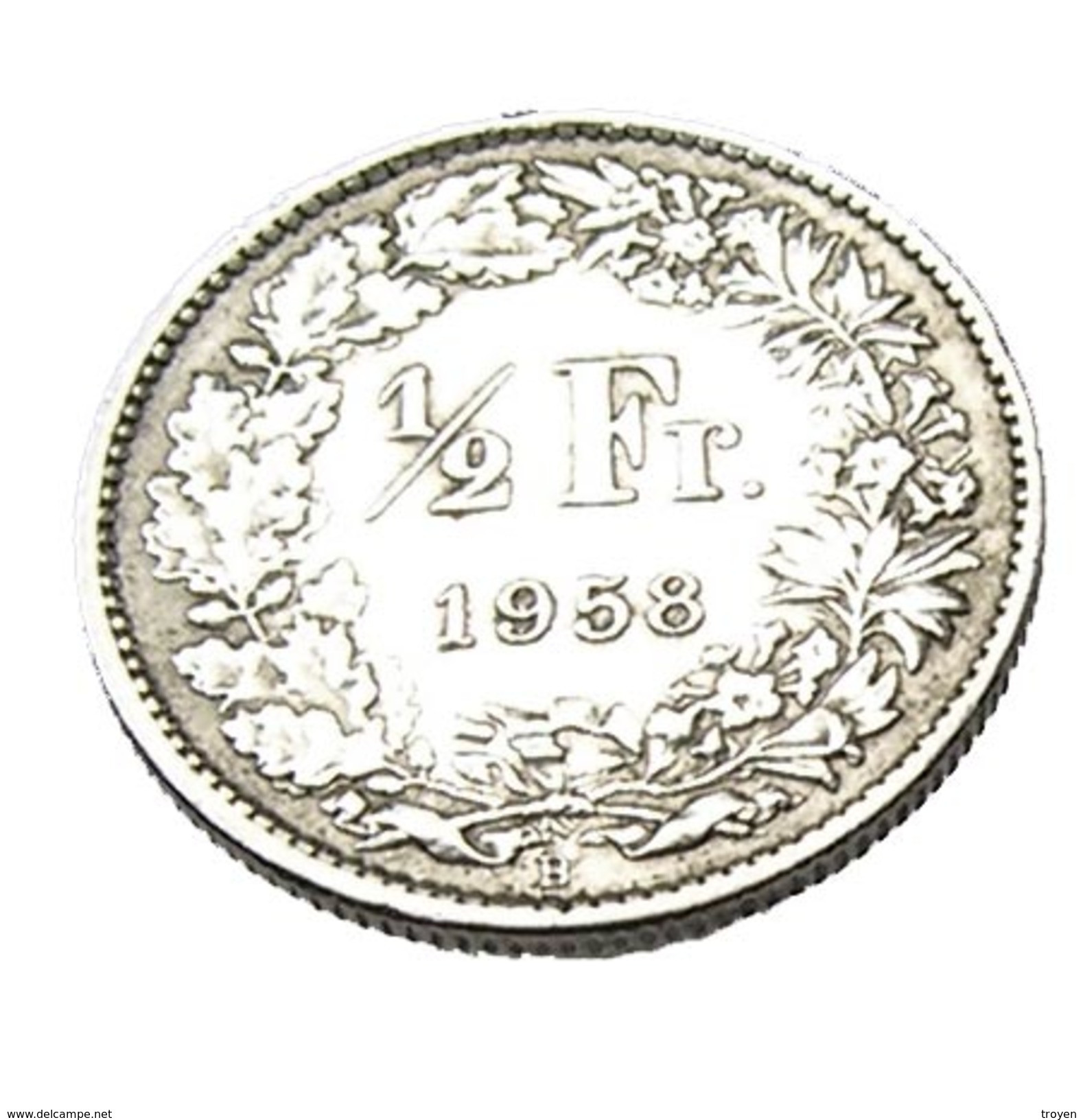 50 Centimes - Suisse -  1958 - Argent - TTB - - Altri & Non Classificati