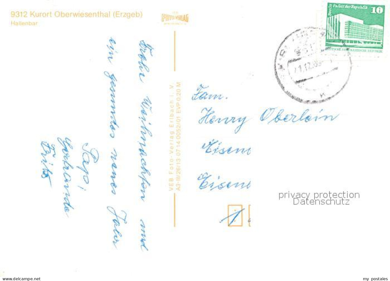 72987603 Oberwiesenthal Erzgebirge Erholungsheim Am Fichtelberg Oberwiesenthal E - Oberwiesenthal