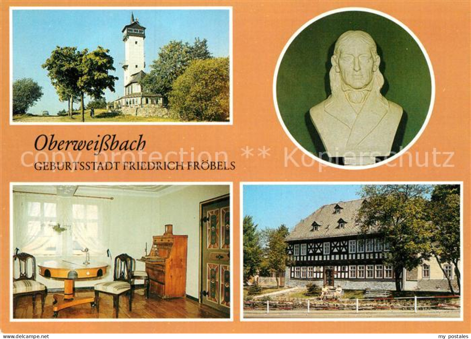 72987595 Oberweissbach Friedrich Froebel Froebelturm Bueste-Froebels Geburtshaus - Oberweissbach