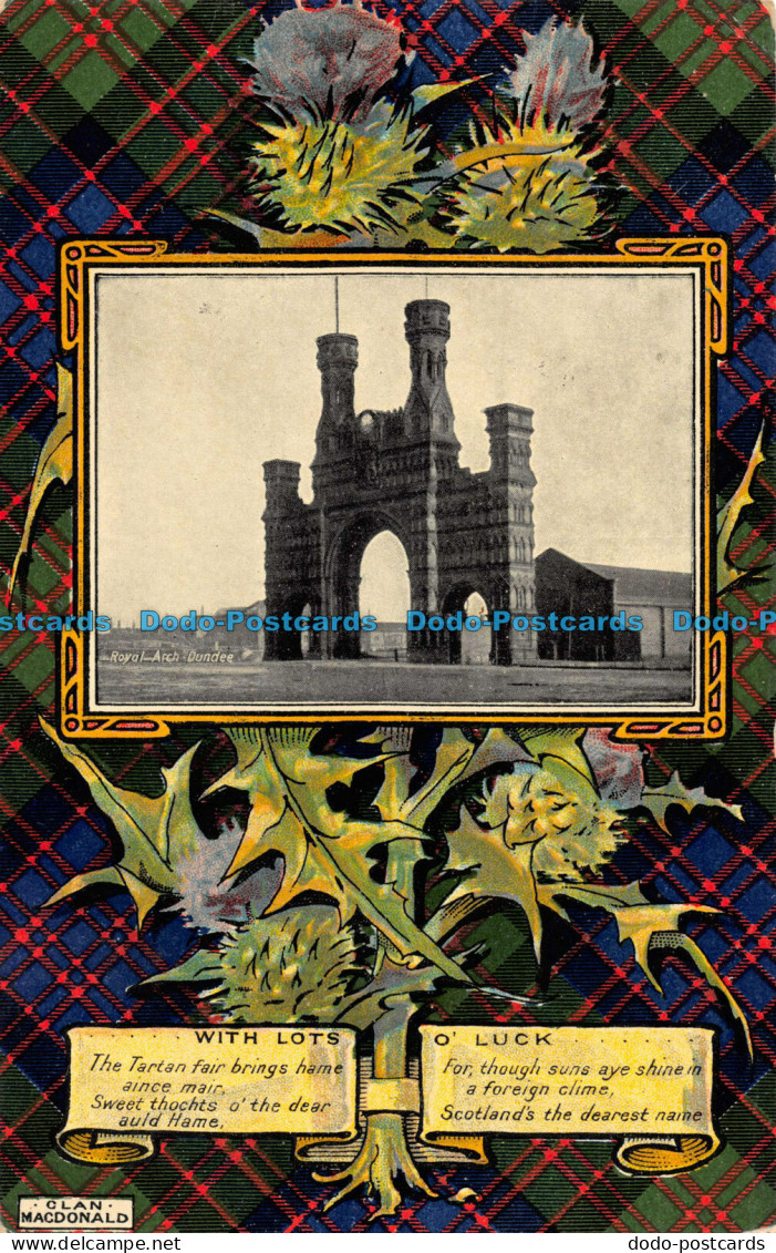 R077976 Royal Arch. Dundee. With Lots O Luck. Clan Macdonald. Scotch Design Seri - Monde