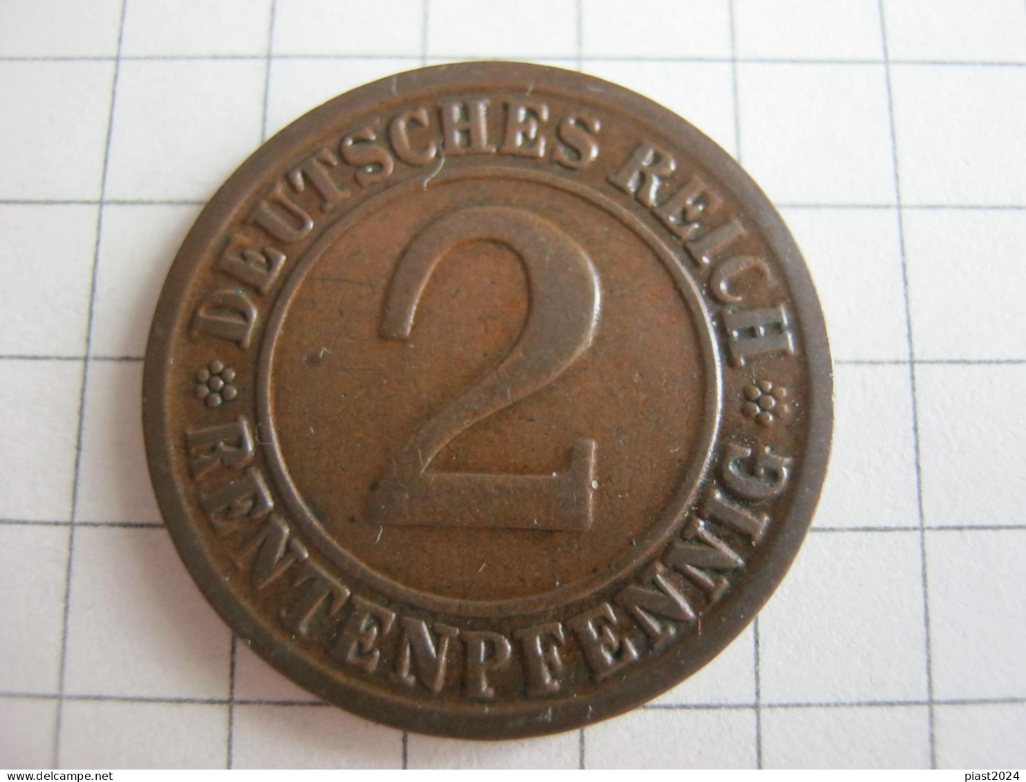 Germany 2 Rentenpfennig 1923 D - 2 Renten- & 2 Reichspfennig