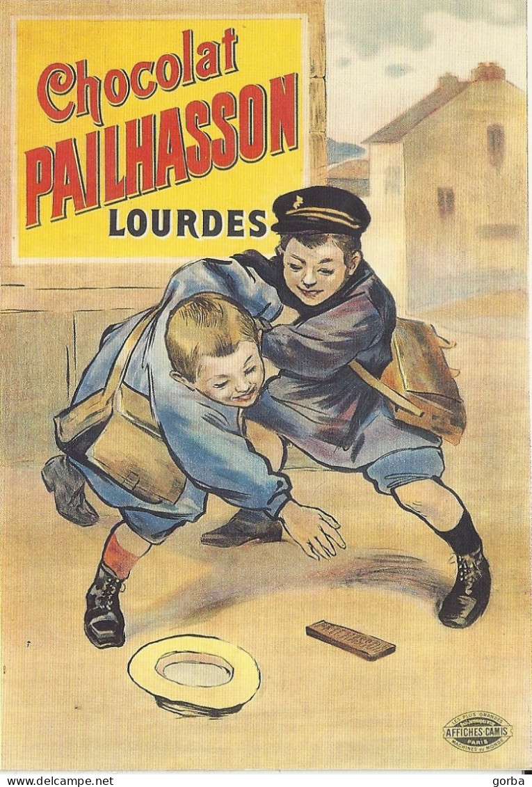 *CPM - Repro D'une CPA - Ancienne PUB (1900) - Chocolat PAILLASSON à LOURDES (65) - Advertising