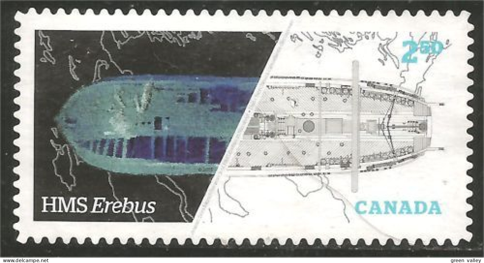 Canada Bateau Ship Boat Schiff Barco Barca HMS EREBUS Mint No Gum (25-007b) - Schiffe