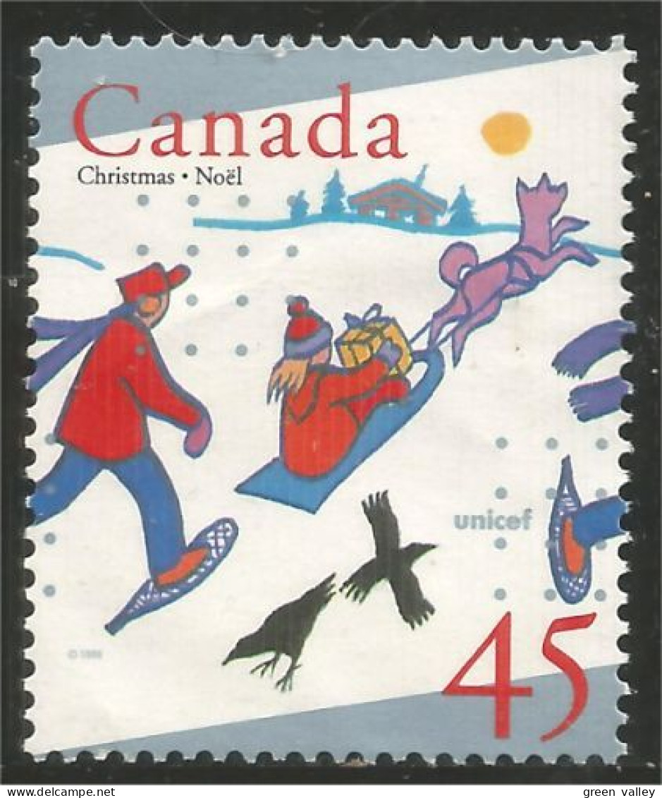 Canada Luge Sled Sleigh Oiseaux Birds Vogeln Mint No Gum (4-005a) - Oblitérés