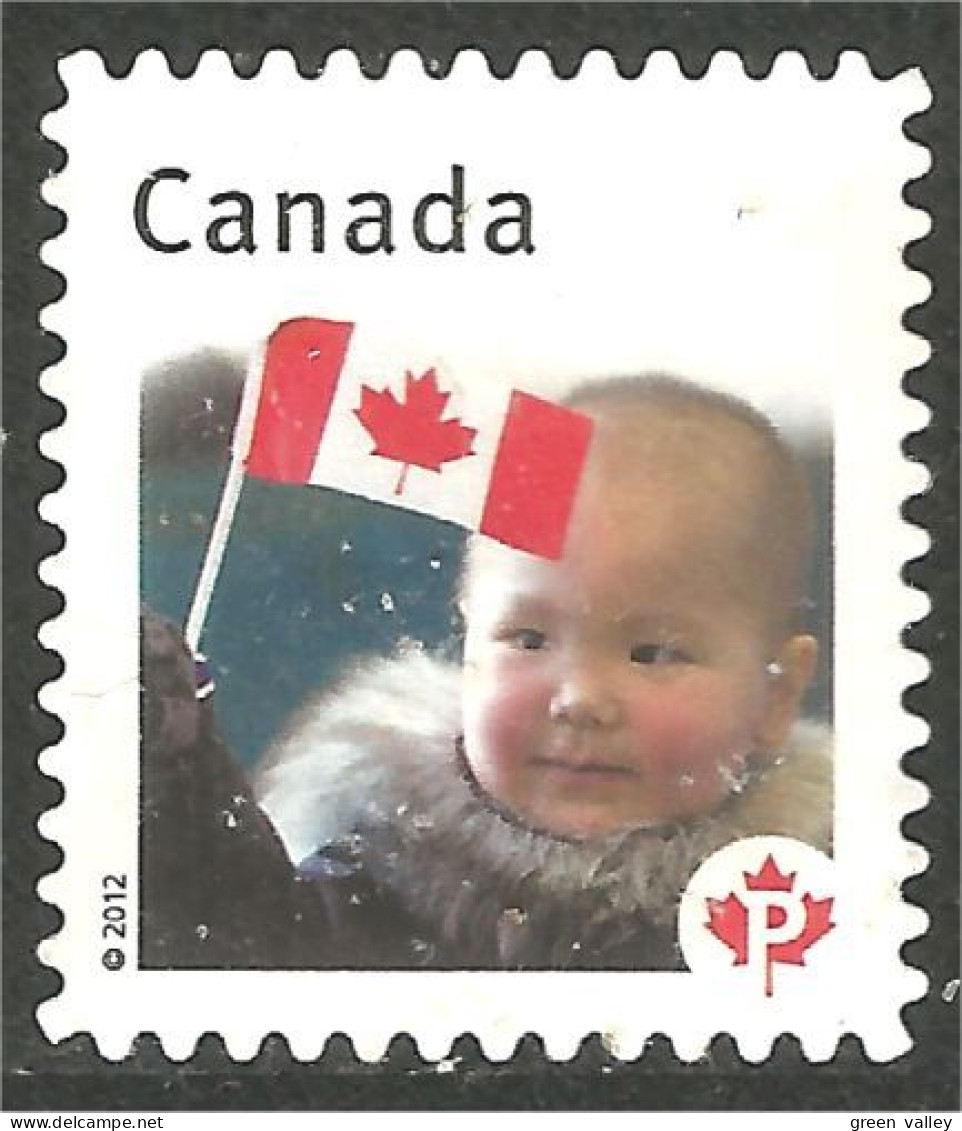 Canada Drapeau Flag Enfant Inuit Child Esquimo Eskimo Mint No Gum (400) - Timbres