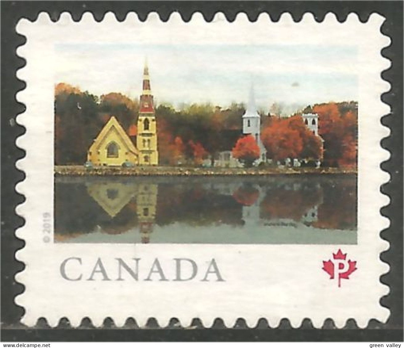 Canada Eglise Church Kirke Mint No Gum (377a) - Usati