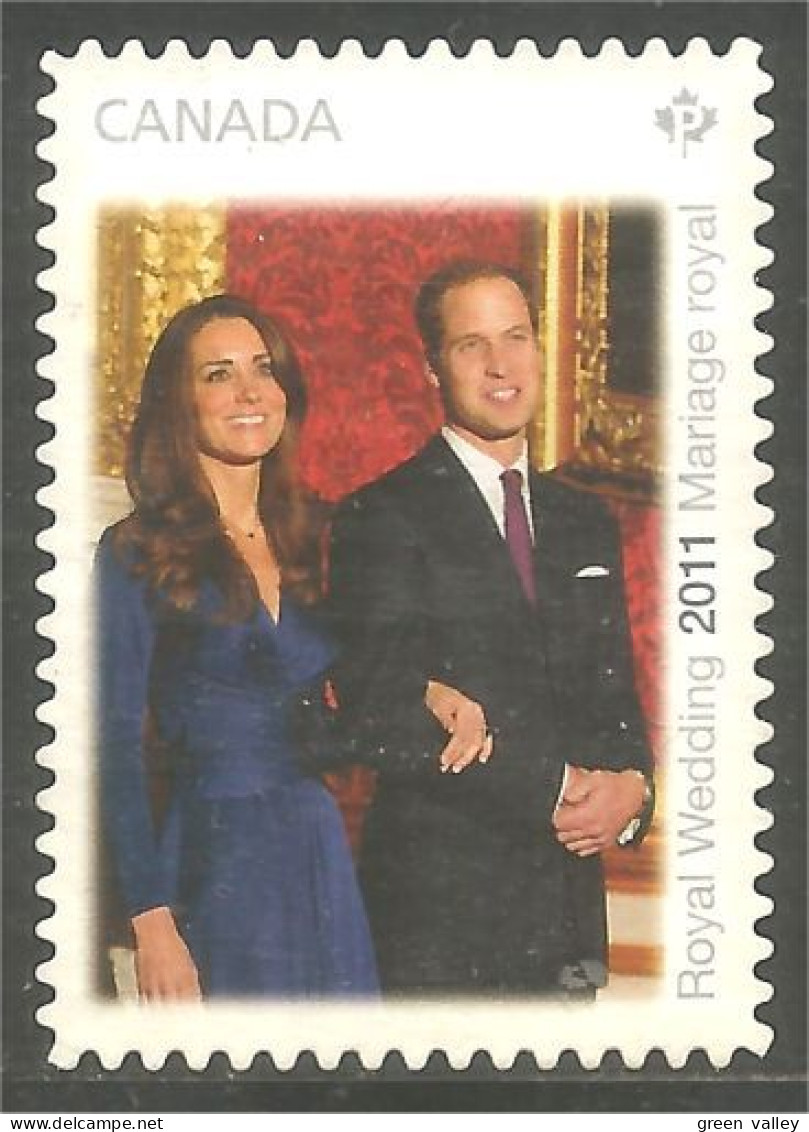 Canada Mariage Royal Wedding Prince William Kate Mint No Gum (343) - Familles Royales