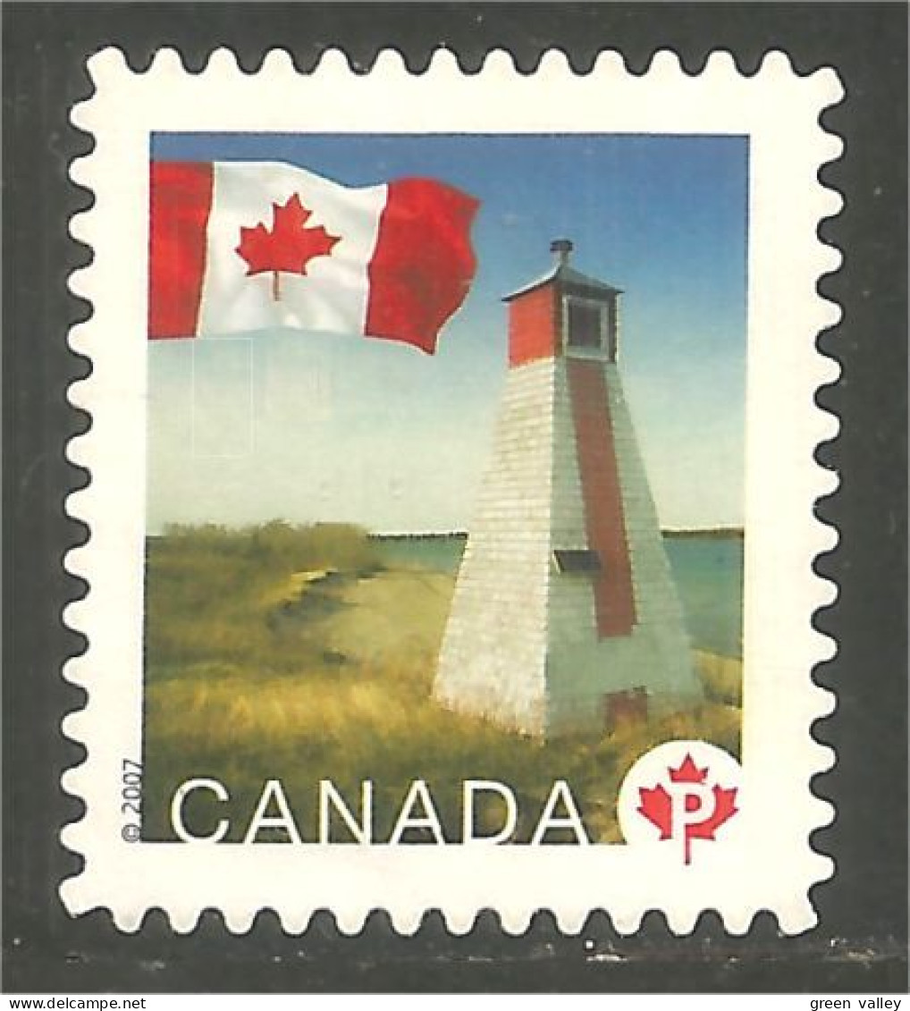 Canada Flag Drapeau Phare Lighthouse Lichtturm Mint No Gum (290) - Usati