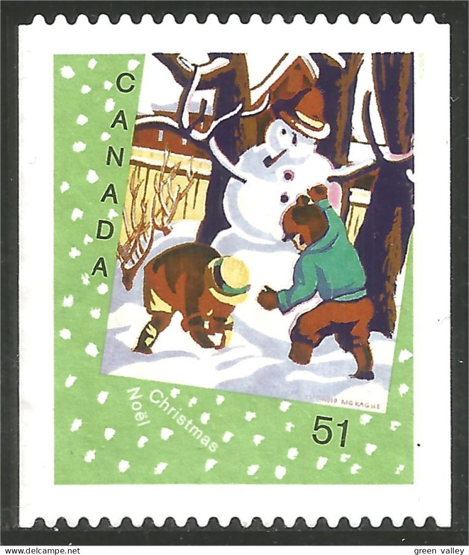 Canada Enfants Children Bonhomme Neige Snowman Mint No Gum (288) - Andere & Zonder Classificatie