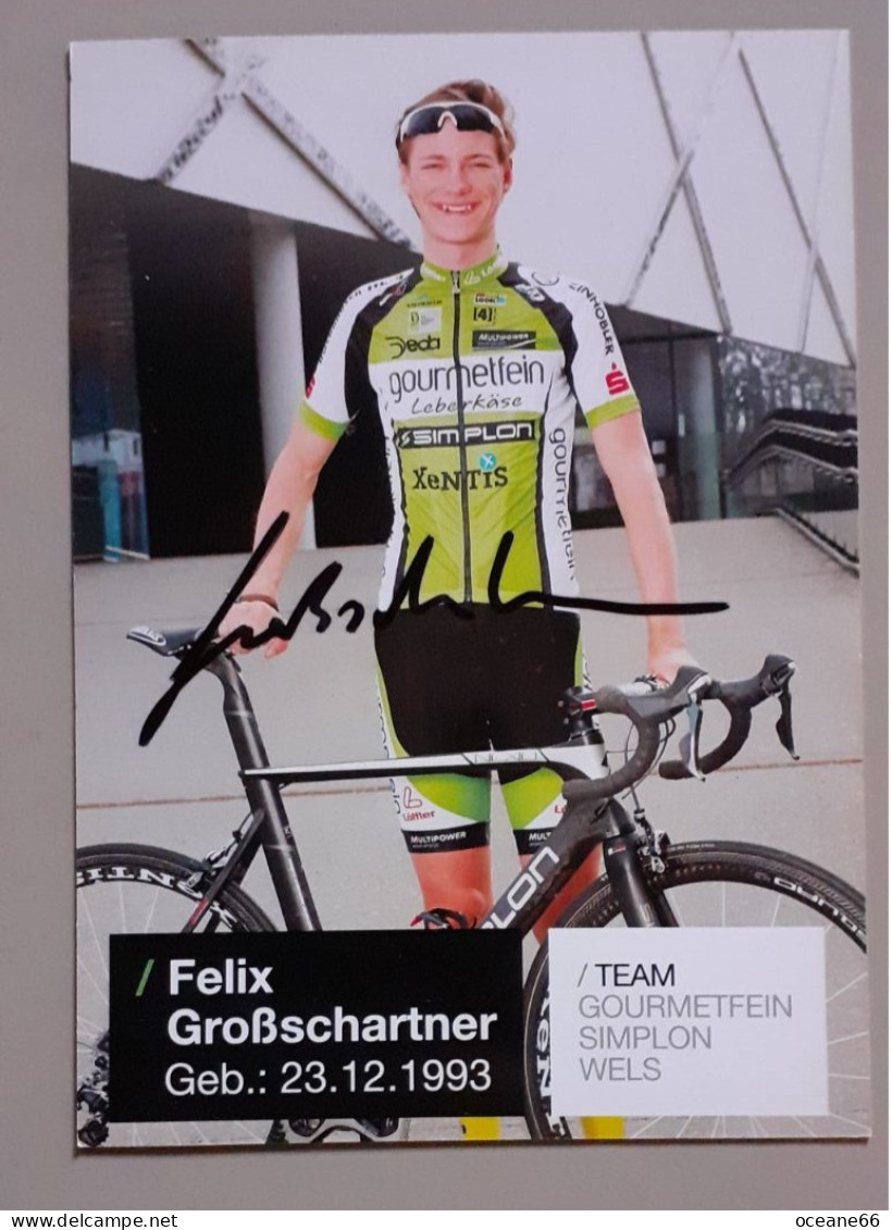 Autogramm Felix Grossschartner Grosschartner Gourmetfein  Simplon Wels - Radsport