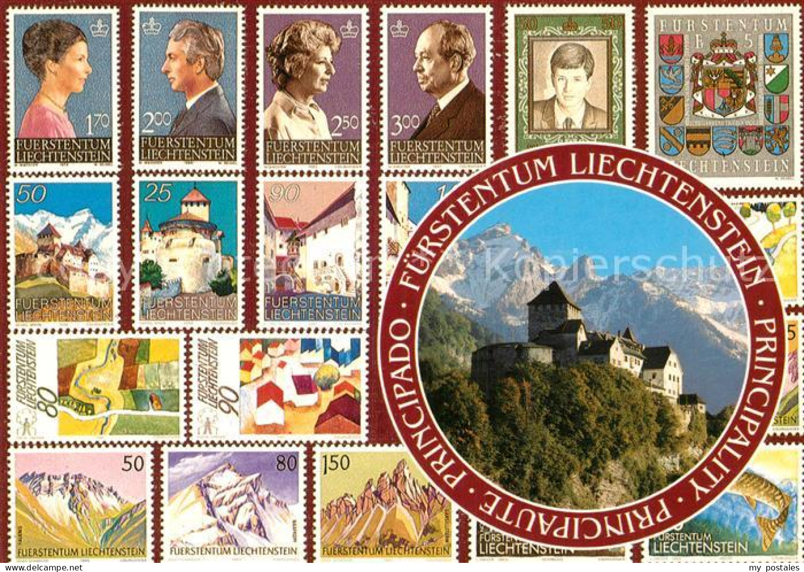 72986608 Liechtenstein  Fuerstentum Briefmarken Schloss Vaduz  - Liechtenstein