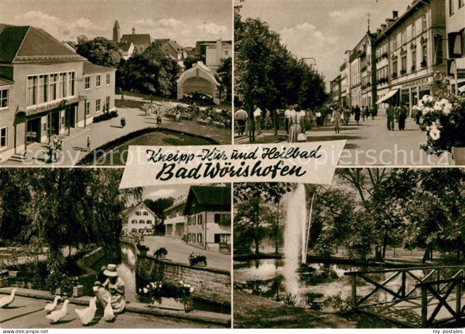 72986536 Bad Woerishofen Kneipp Und Kur Heilbad Fontaene Strassenpartie Bad Woer - Bad Wörishofen