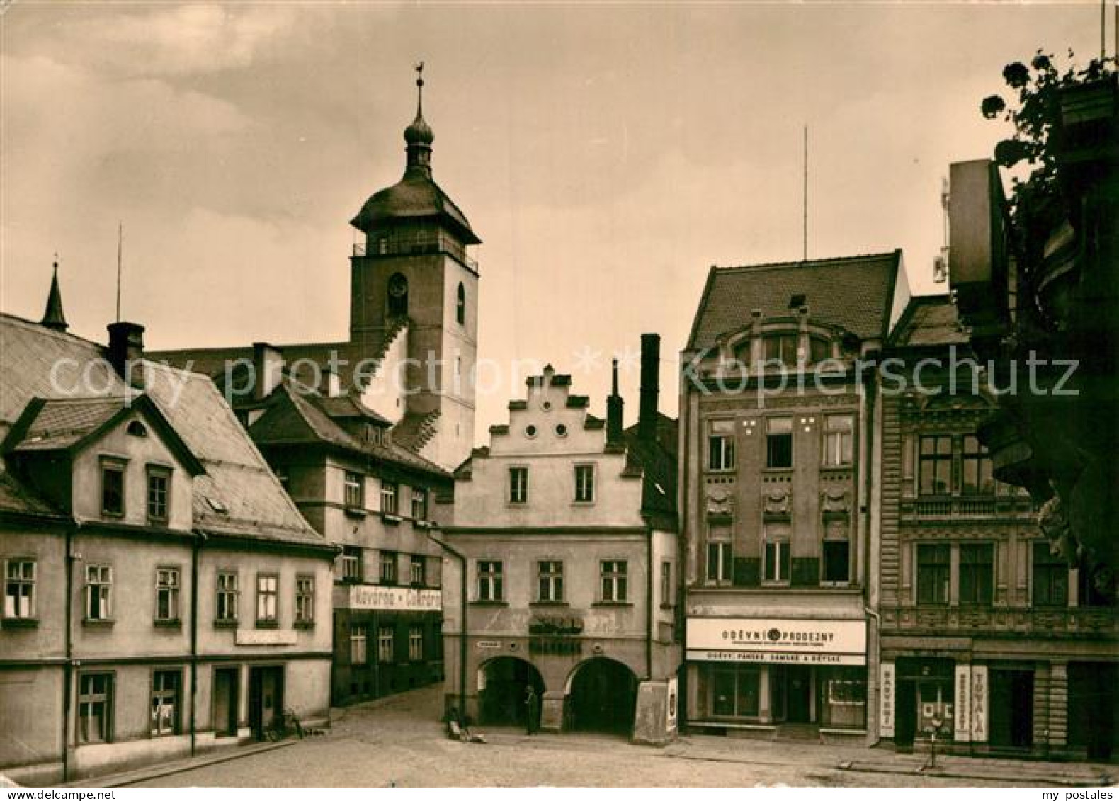 72986335 Ceska Kamenice Altstadt Kirche Ceska Kamenice - Czech Republic