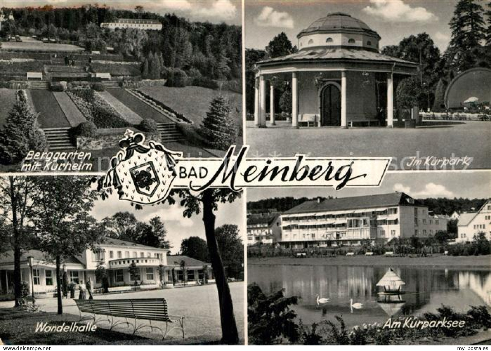 72985825 Bad Meinberg Berggarten Mit Kurheim Kurpark Wandelhalle Kurparksee Bad  - Bad Meinberg