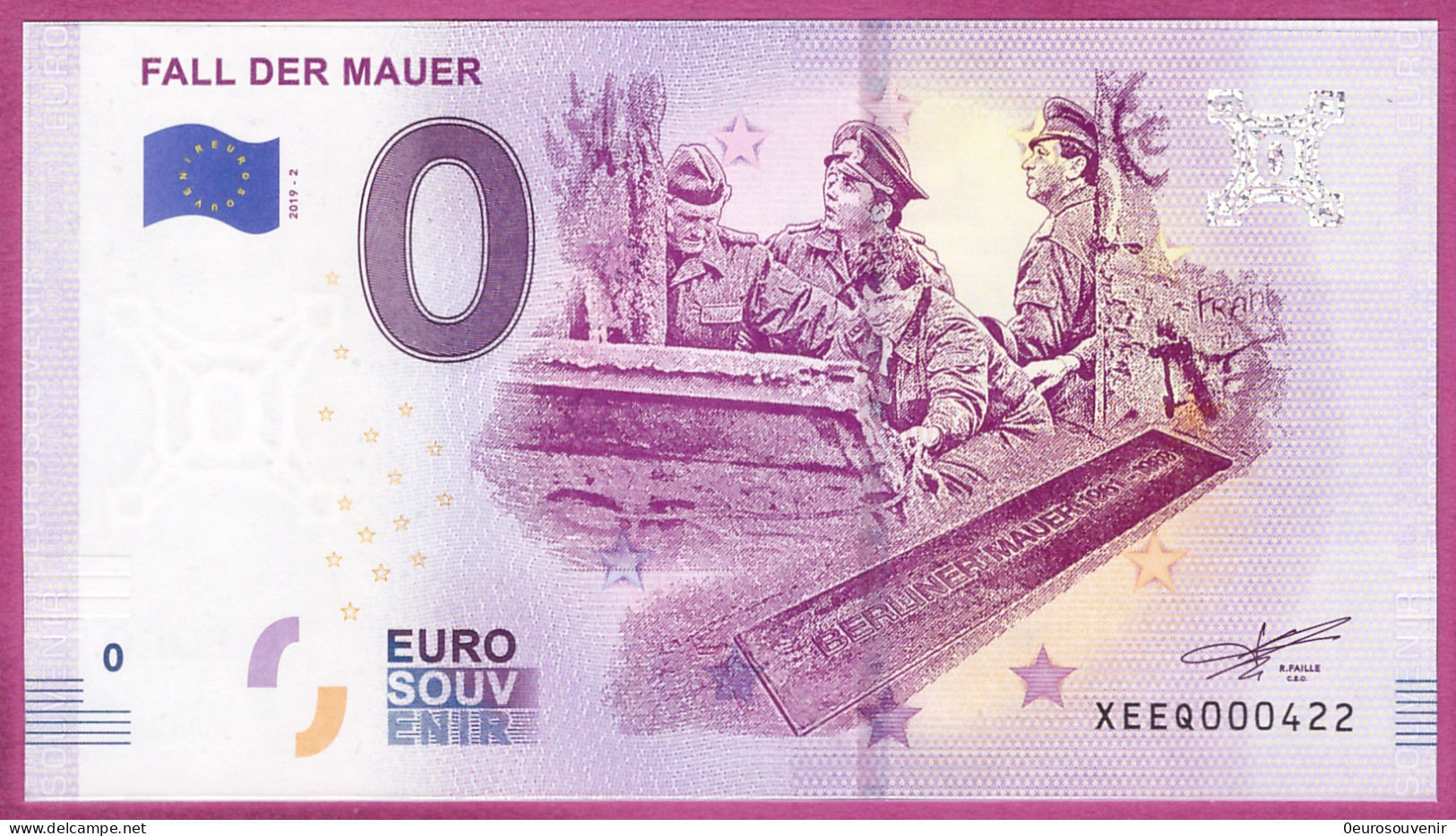 0-Euro XEEQ 2019-2 FALL DER MAUER - Pruebas Privadas