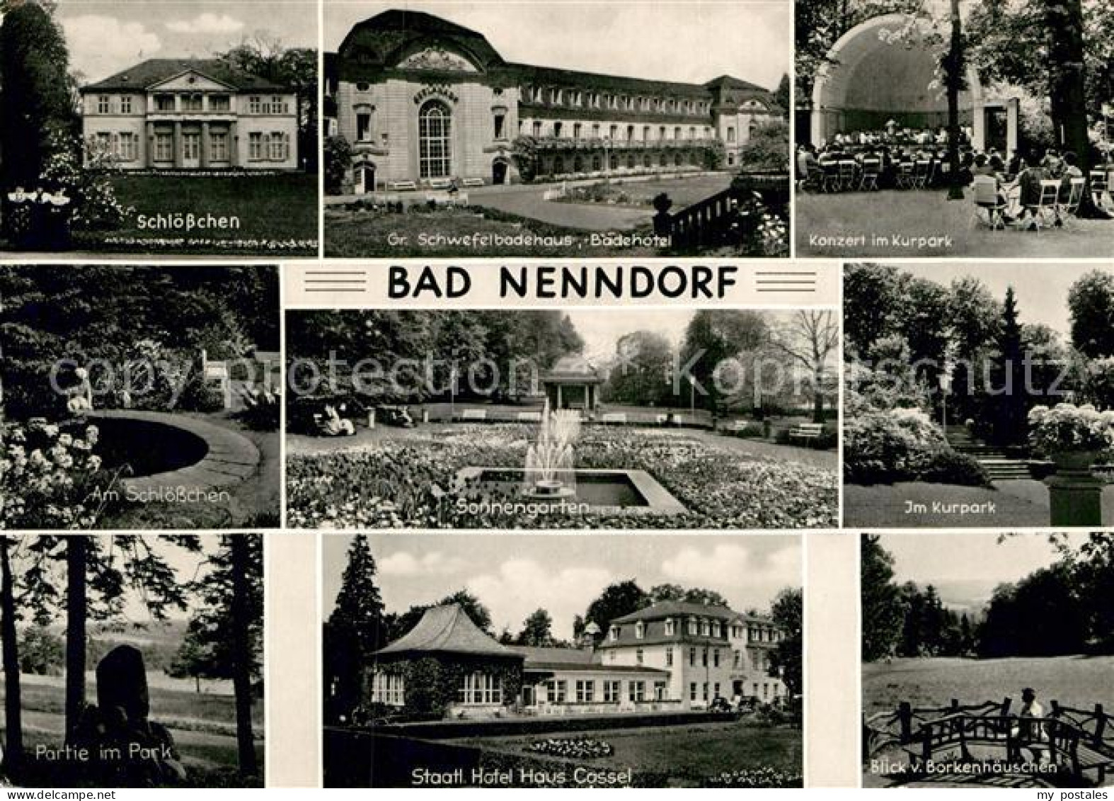 72985779 Bad Nenndorf Schloesschen Baederhotel Gr Schwefelbadeaus Konzert Im Kur - Bad Nenndorf