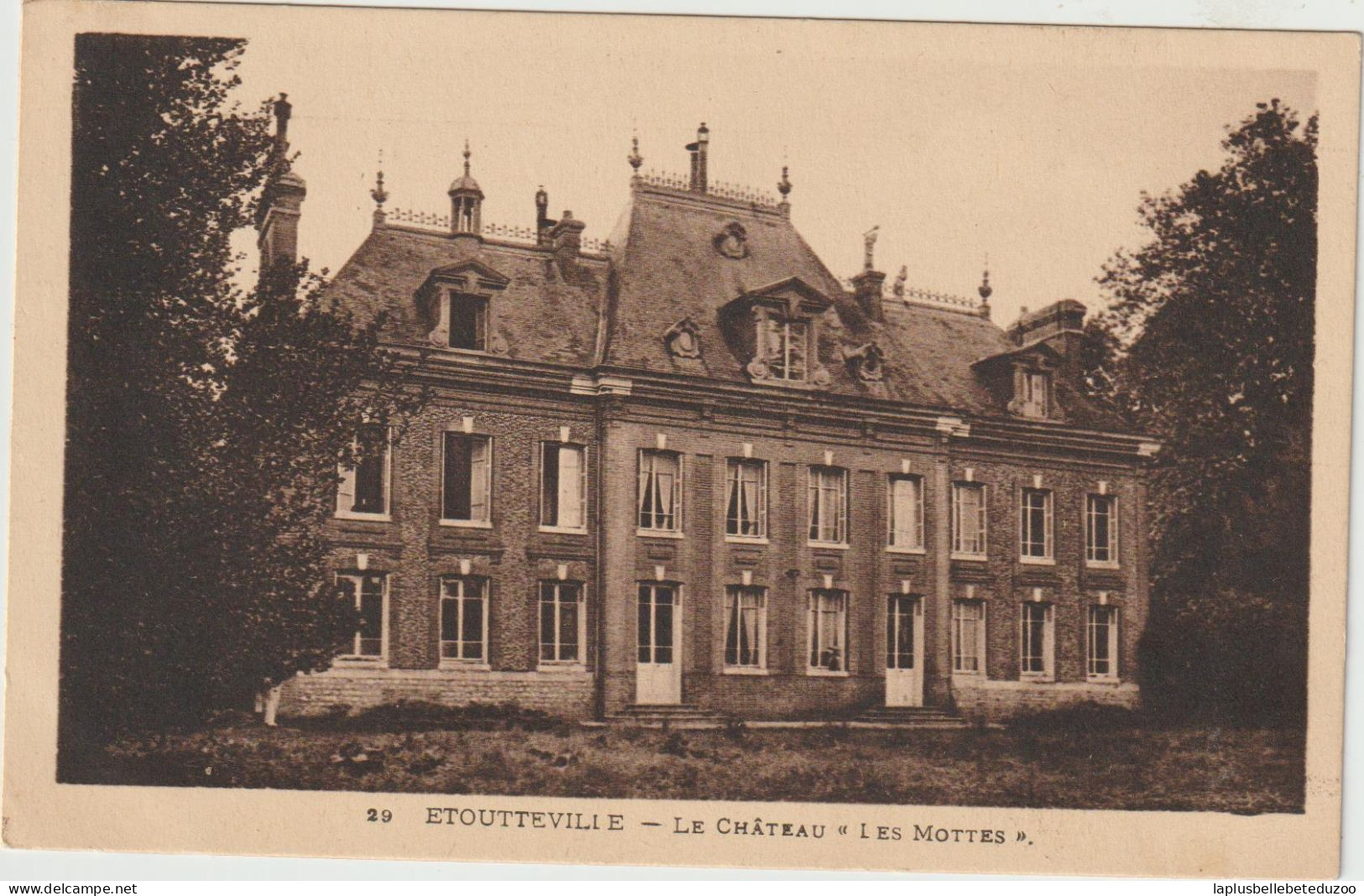 CPA - 76 - ETTOUTEVILLE - Le Château LES MOTTES - Vers 1930 - Sonstige & Ohne Zuordnung