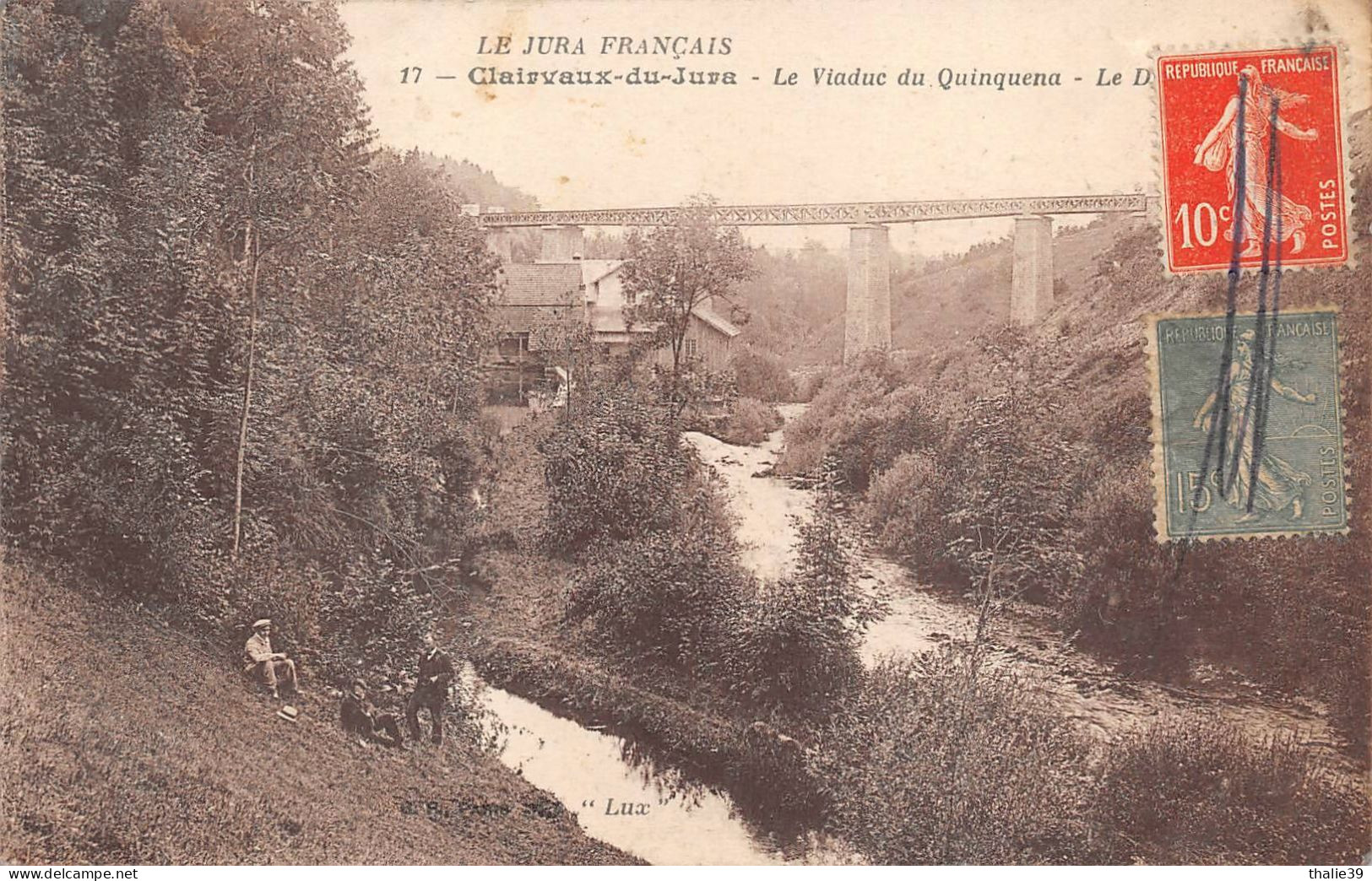 Clairvaux Cogna Viaduc Tramway Ligne Bonlieu Ilay Foncine Moulin Drouvenant 17 BF Paris - Clairvaux Les Lacs