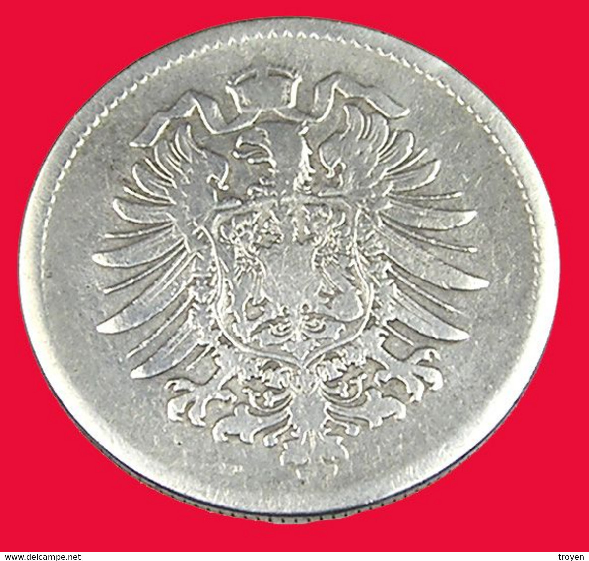 1 Mark - Allemagne - 1875 D - Argent - TB + - - 1 Mark