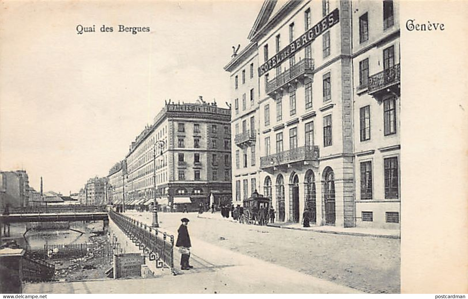 GENÈVE - Quai Des Bergues - Hôtel - Ed. A La Dégringolade 884 - Genève