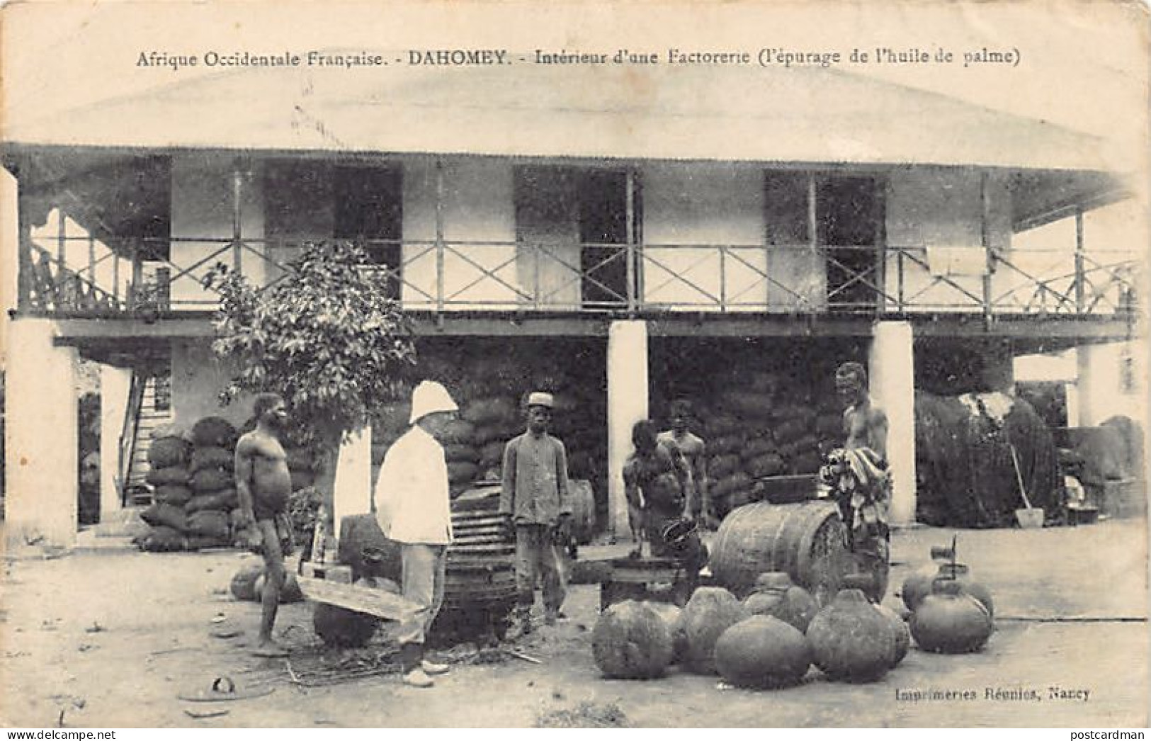 Bénin - Intérieur D'une Factorerie - L'épurage De L'huile De Palme - Ed. Impr. Réunies De Nancy  - Benín