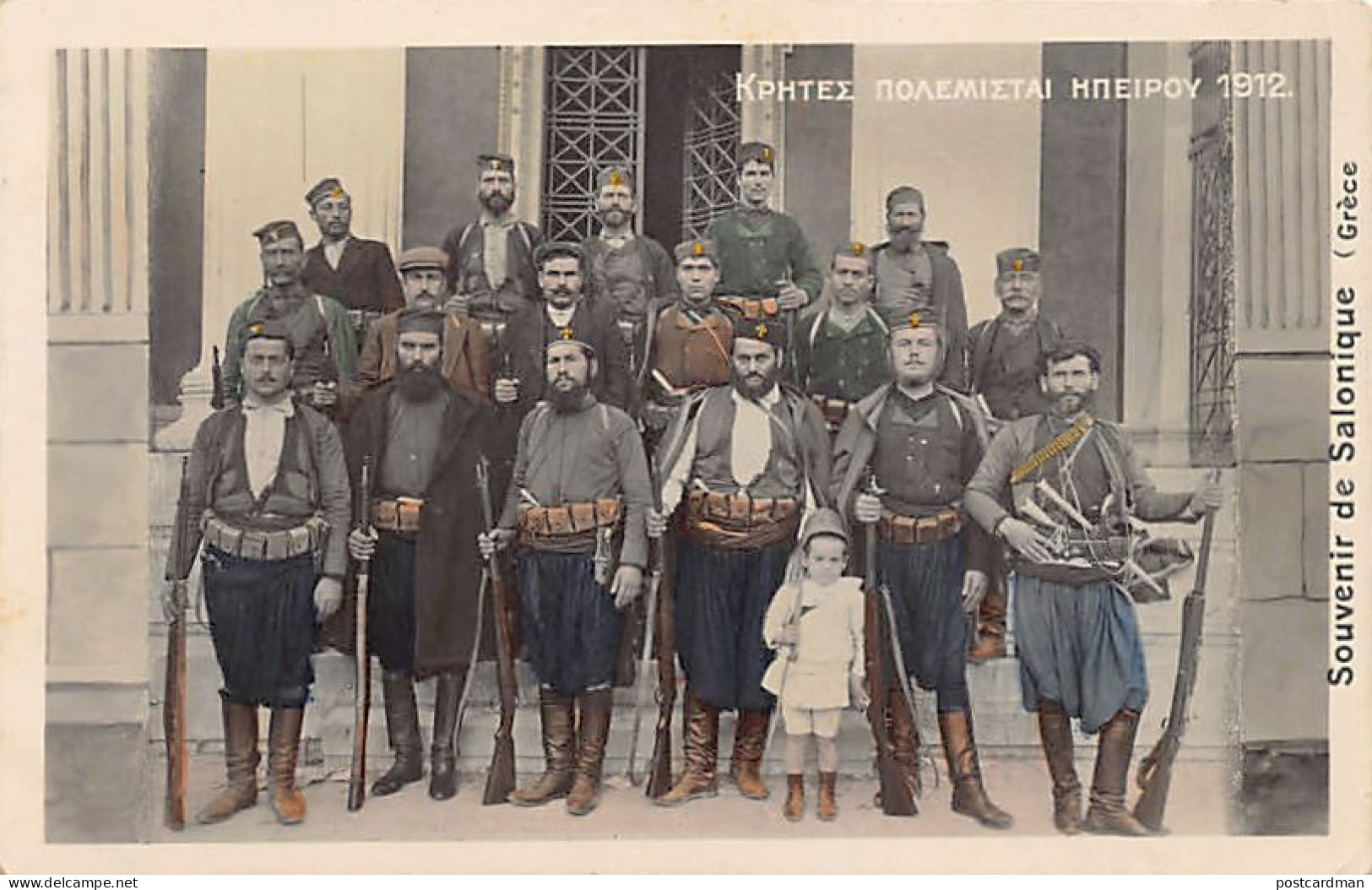 Greece - Cretan Warriors In Epirus Year 1912 - REAL PHOTO Publ. A. B. Paschas - Grèce