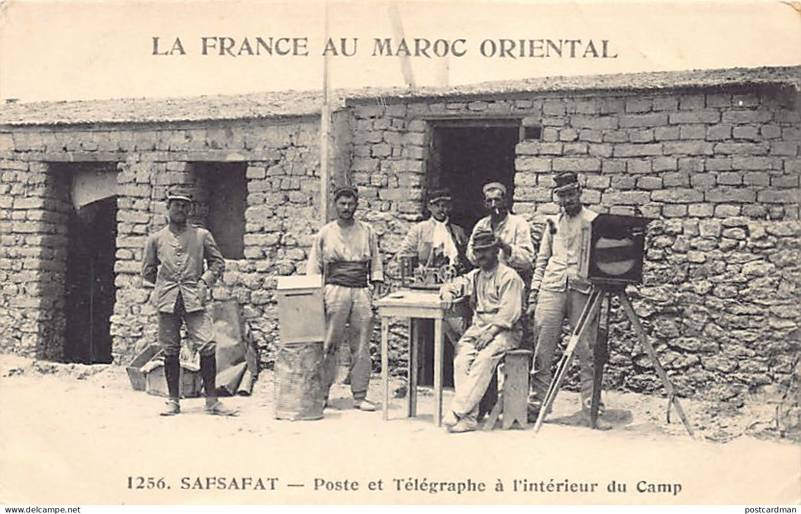 La France Au Maroc Oriental - SAFSAFAT - Poste Et Télégraphe à L'intérieur Du Camp - Ed. N. Boumendil (Taourit) 1256 - Otros & Sin Clasificación