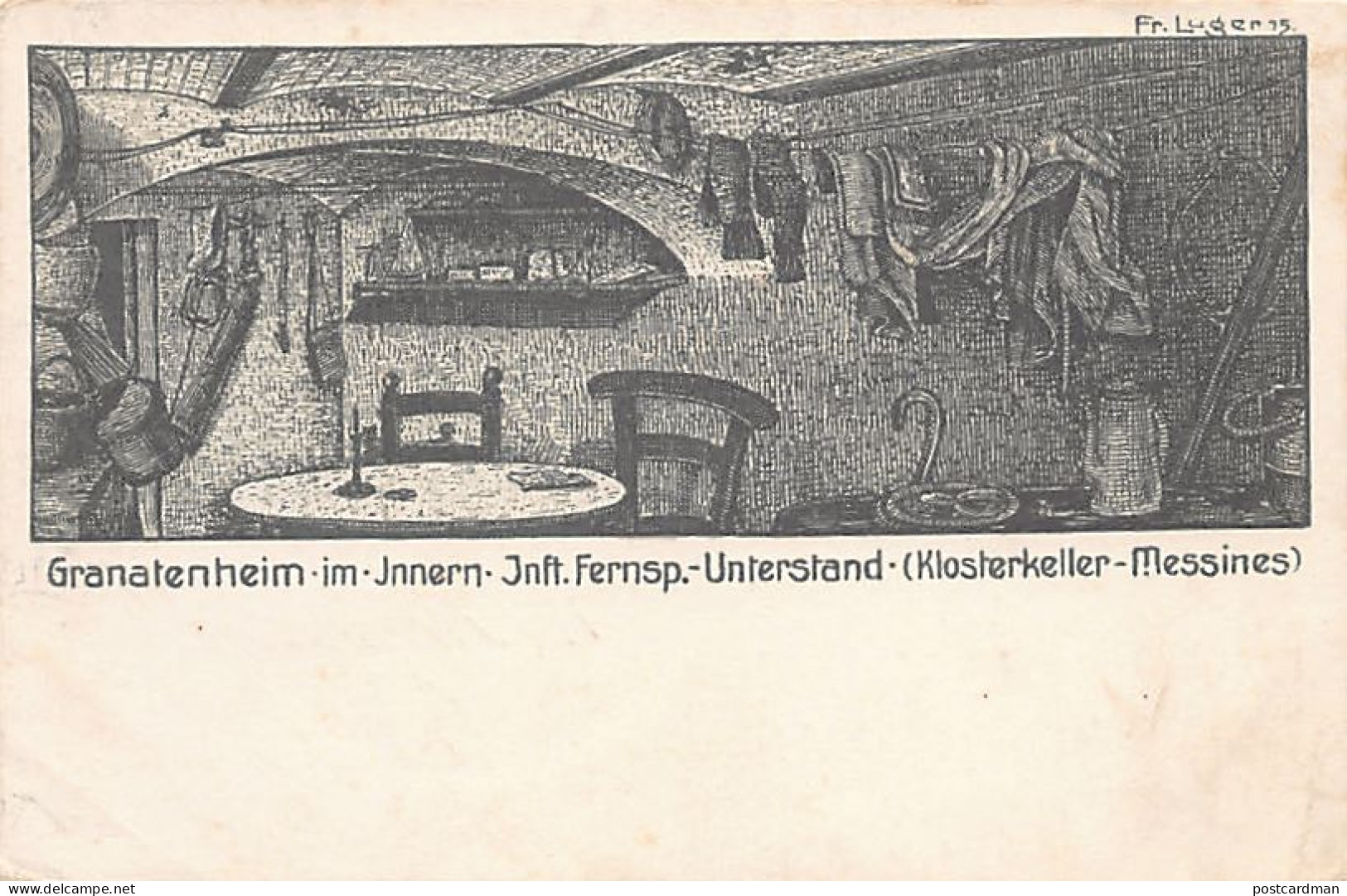 België - MESEN (W. Vl.) Duitse Schuilplaats - Kloosterkelder - Eerste Wereldoorlog - Messines - Mesen