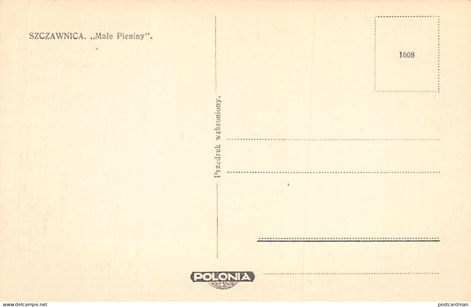 POLSKA Poland - SZCZAWNICA - Male Pieniny - Polonia