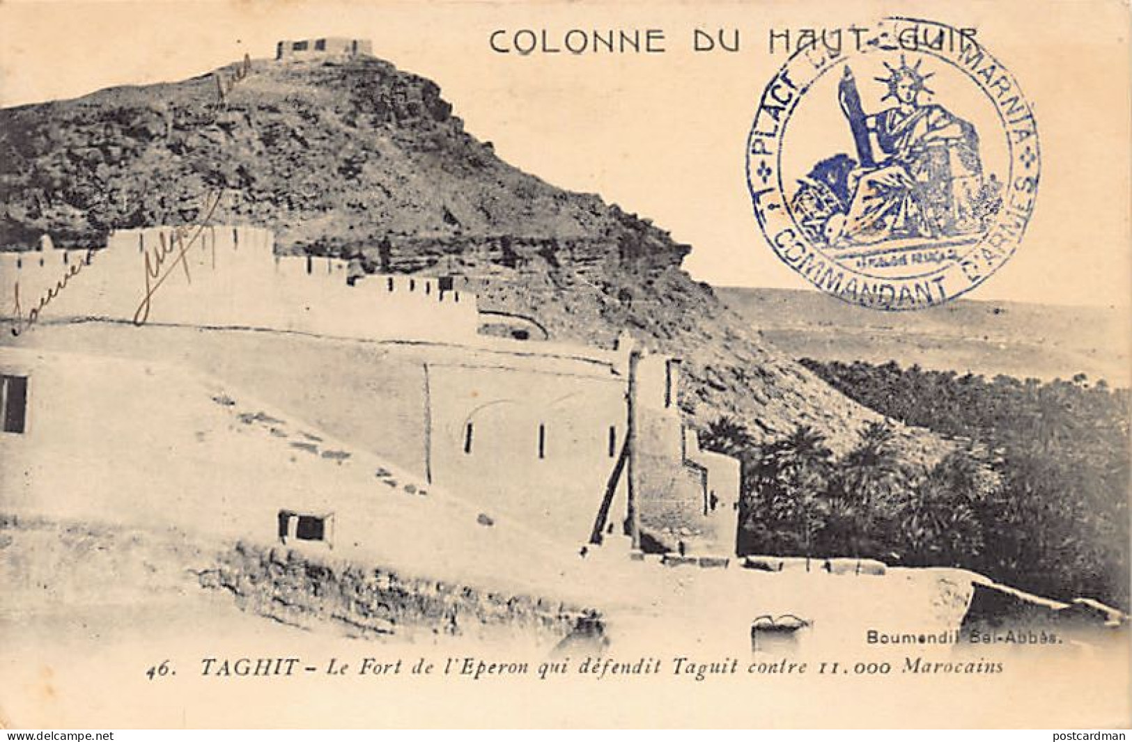 Algérie - TAGHIT - Le Fort De L'Éperon Qui Défendit Taghit Contre 11.000 Marocains - Ed. Boumendil 46 - Other & Unclassified