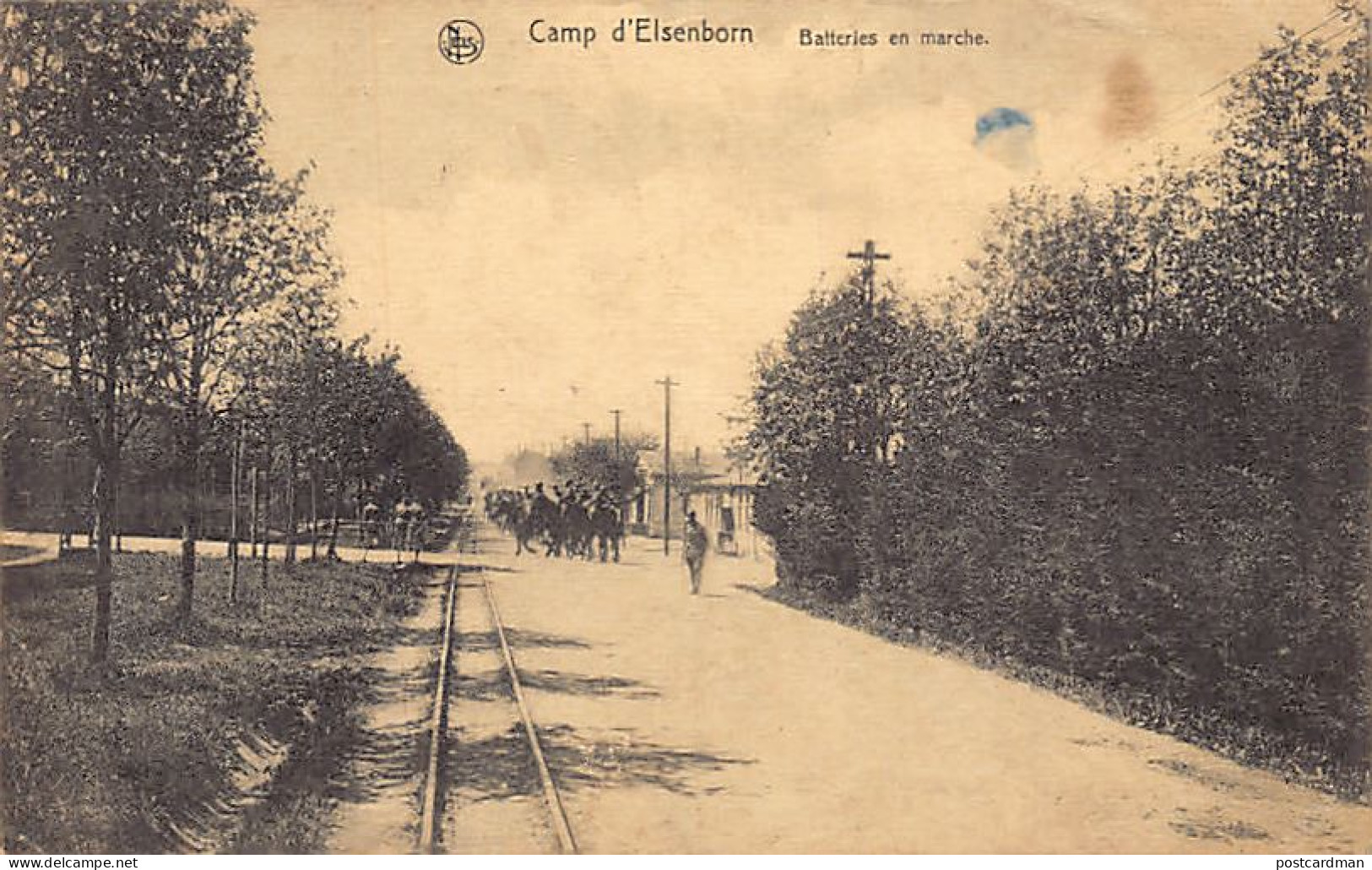 CAMP D'ELSENBORN (Liège) Batteries En Marche - Ed. Nels Thill  - Elsenborn (camp)