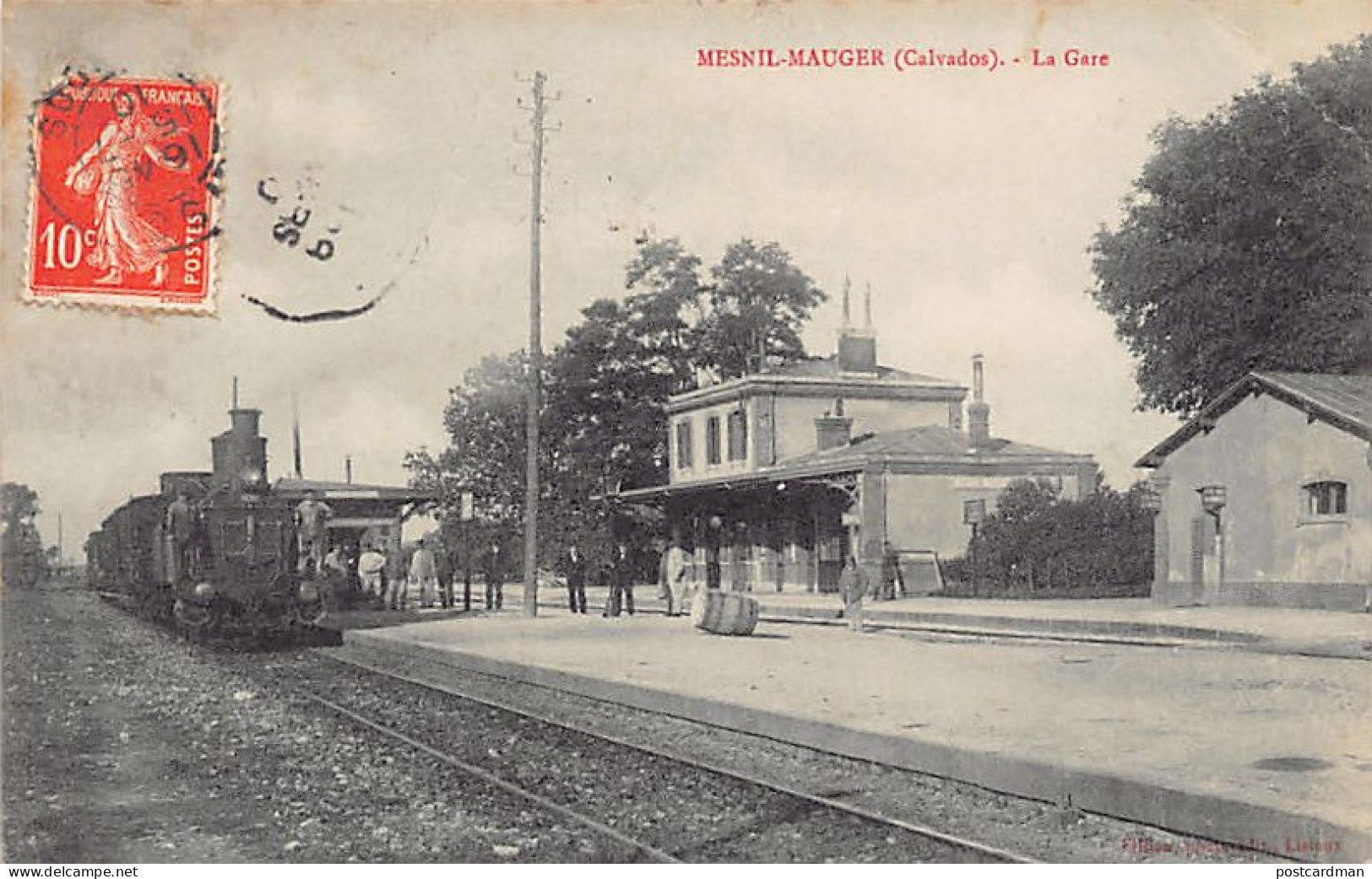 France - LE MESNIL MAUGER (14) La Gare - Ed. Fillion  - Autres & Non Classés