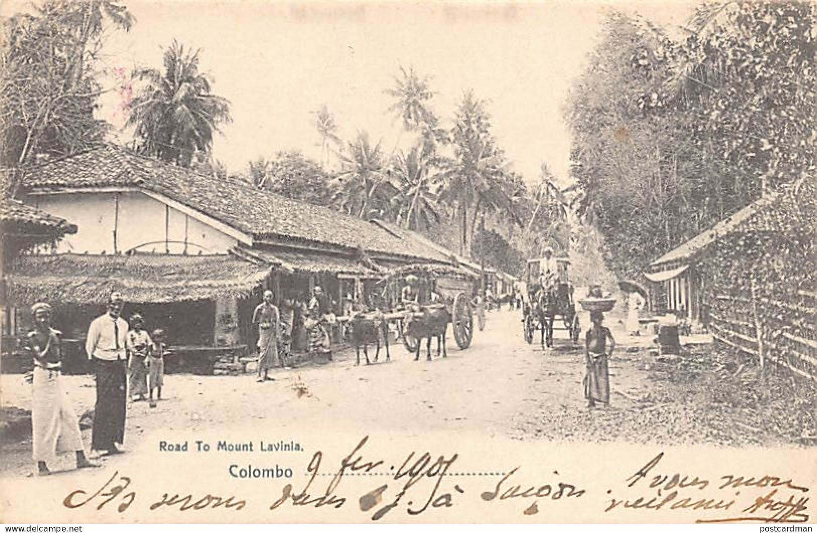 Sri Lanka - COLOMBO - Road To Mount Lavinia - Publ. Plâté & Co. 32 - Sri Lanka (Ceylon)