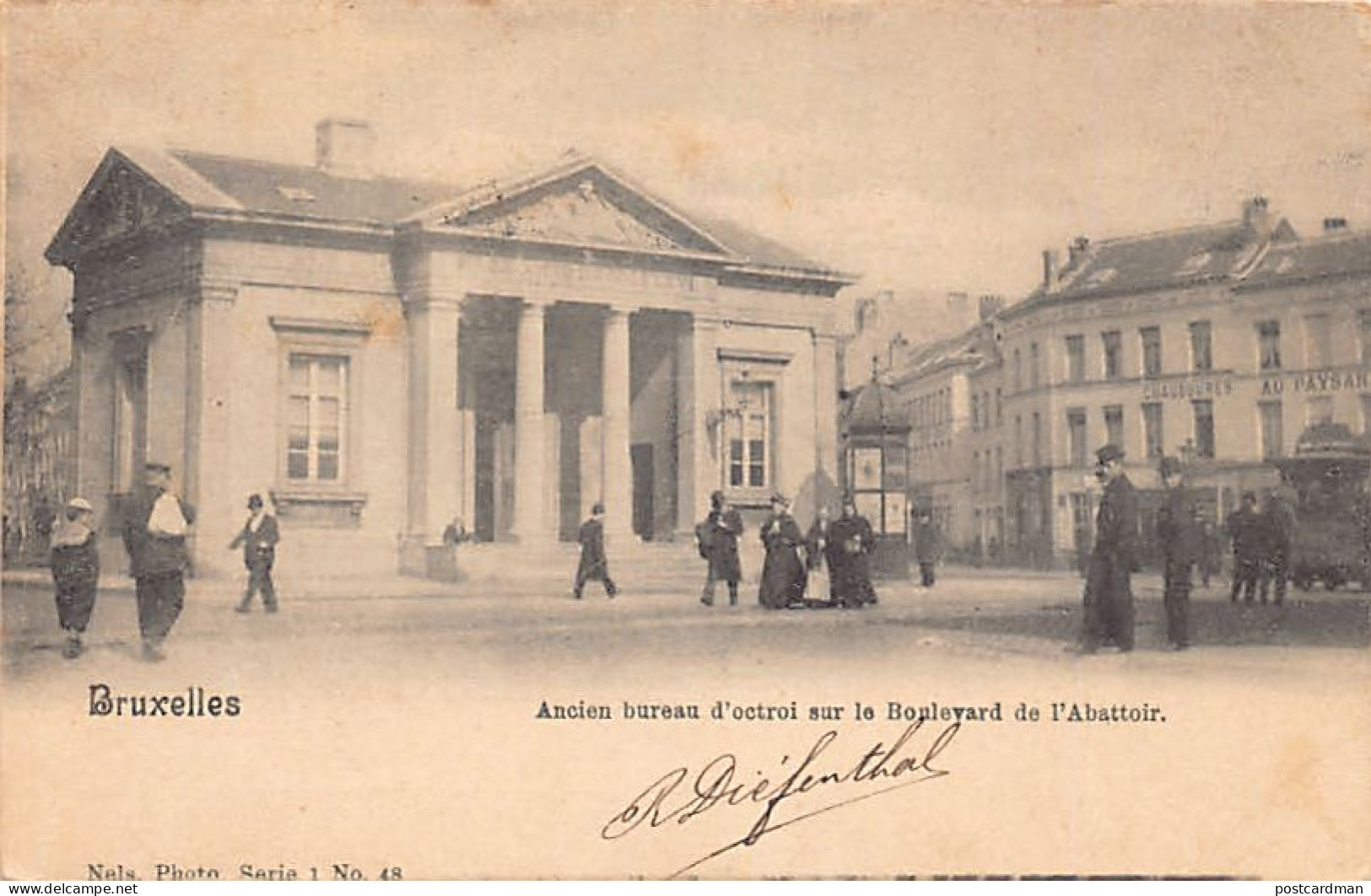 Belgique - BRUXELLES - Ancien Bureau D'octroi Sur Le Boulevard De L'Abattoir - Ed. Nels Série 1 N. 48 - Andere & Zonder Classificatie