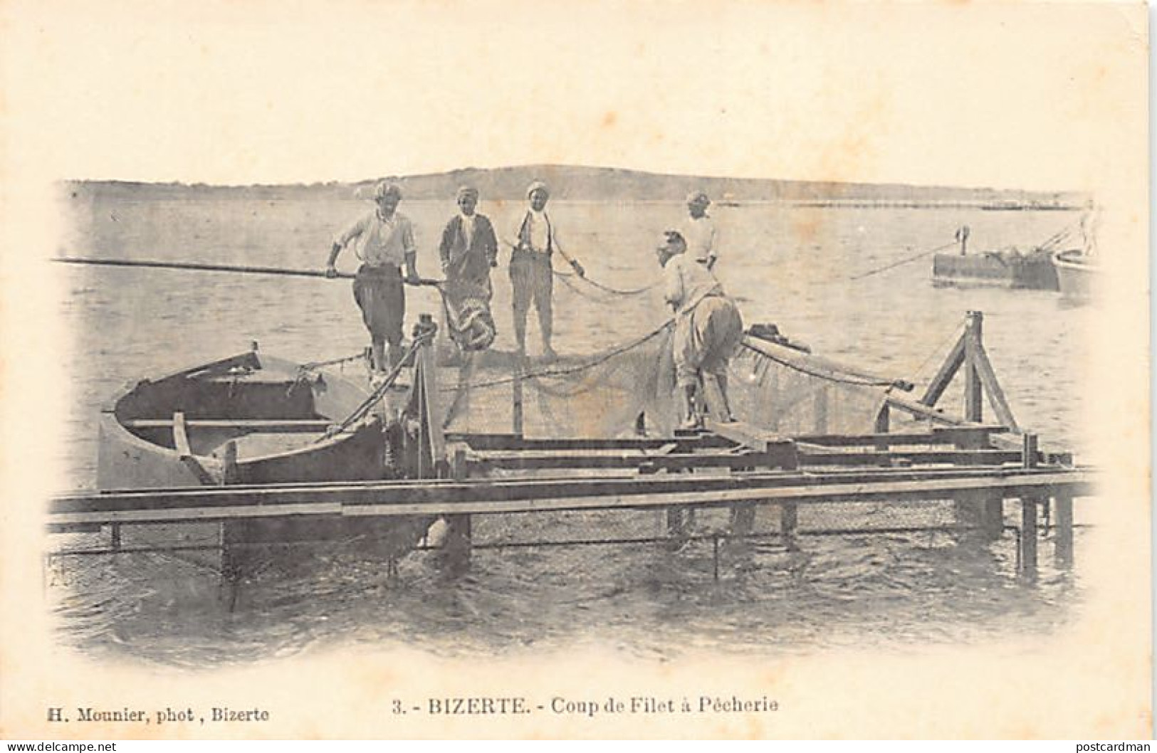 BIZERTE - Coup De Filet à La Pêcherie - Ed. H. Monnier 3 - Tunisie