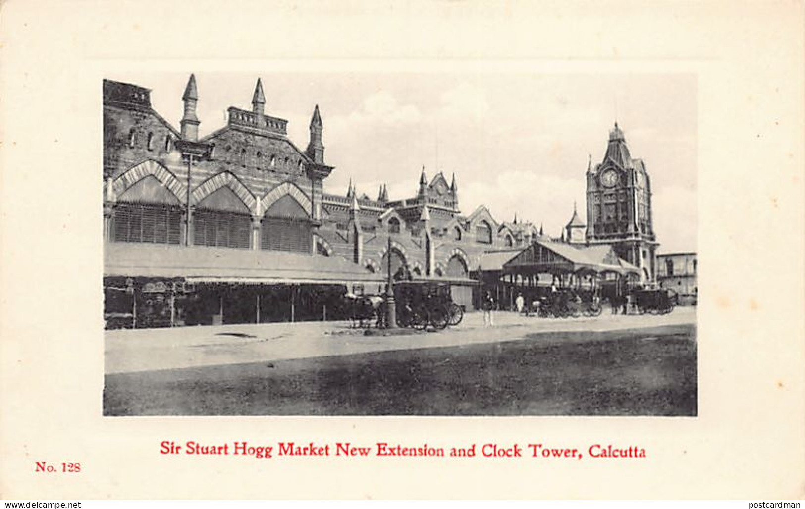 India - KOLKATA Calcutta - Sir Stuart Hogg Market New Extension And Clock Tower - Publ. A.H. Perris & Co. 128 - Inde