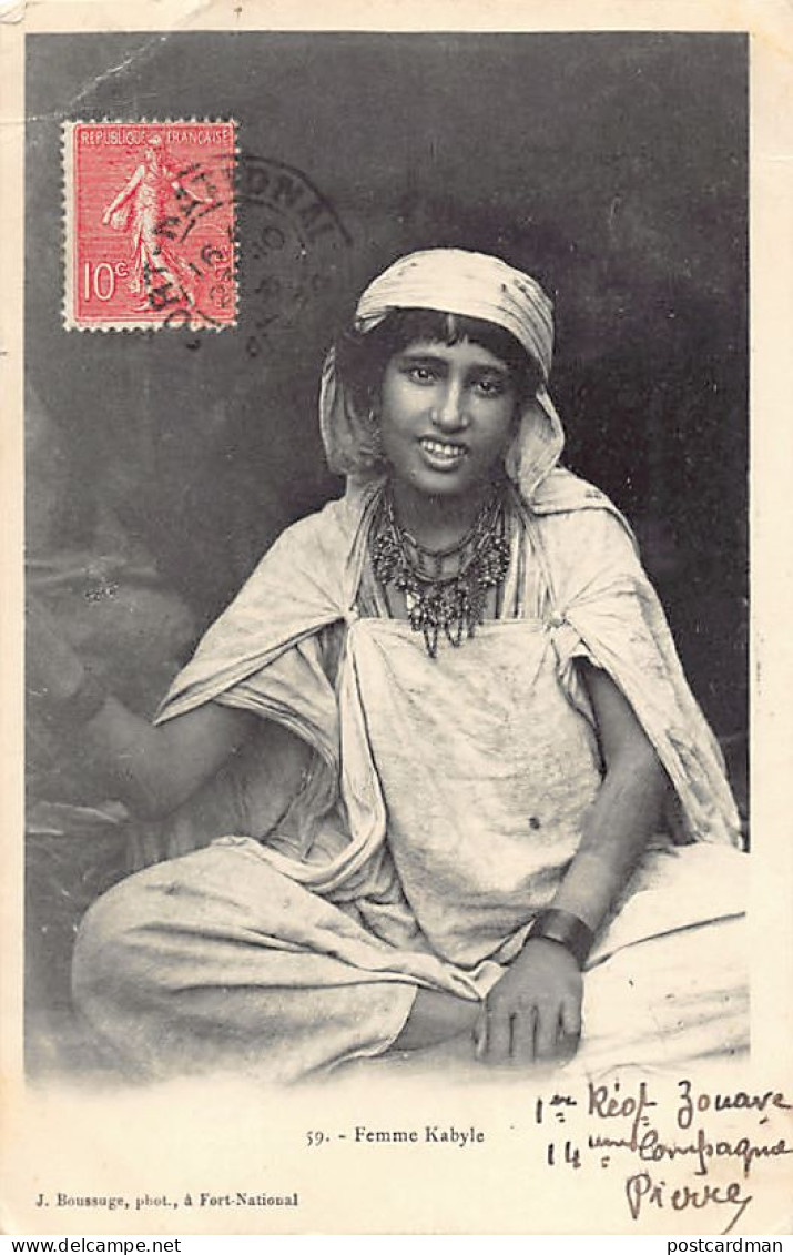 Kabylie - Scènes & Types - Femme Kabyle - Ed. J. Boussuge 59 - Vrouwen