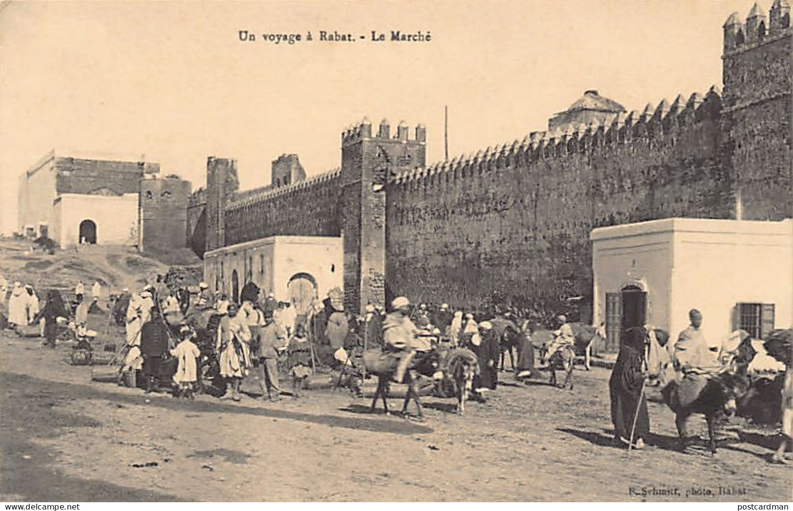 Maroc - Voyage à RABAT - Le Marché - Ed. P. Schmitt  - Rabat