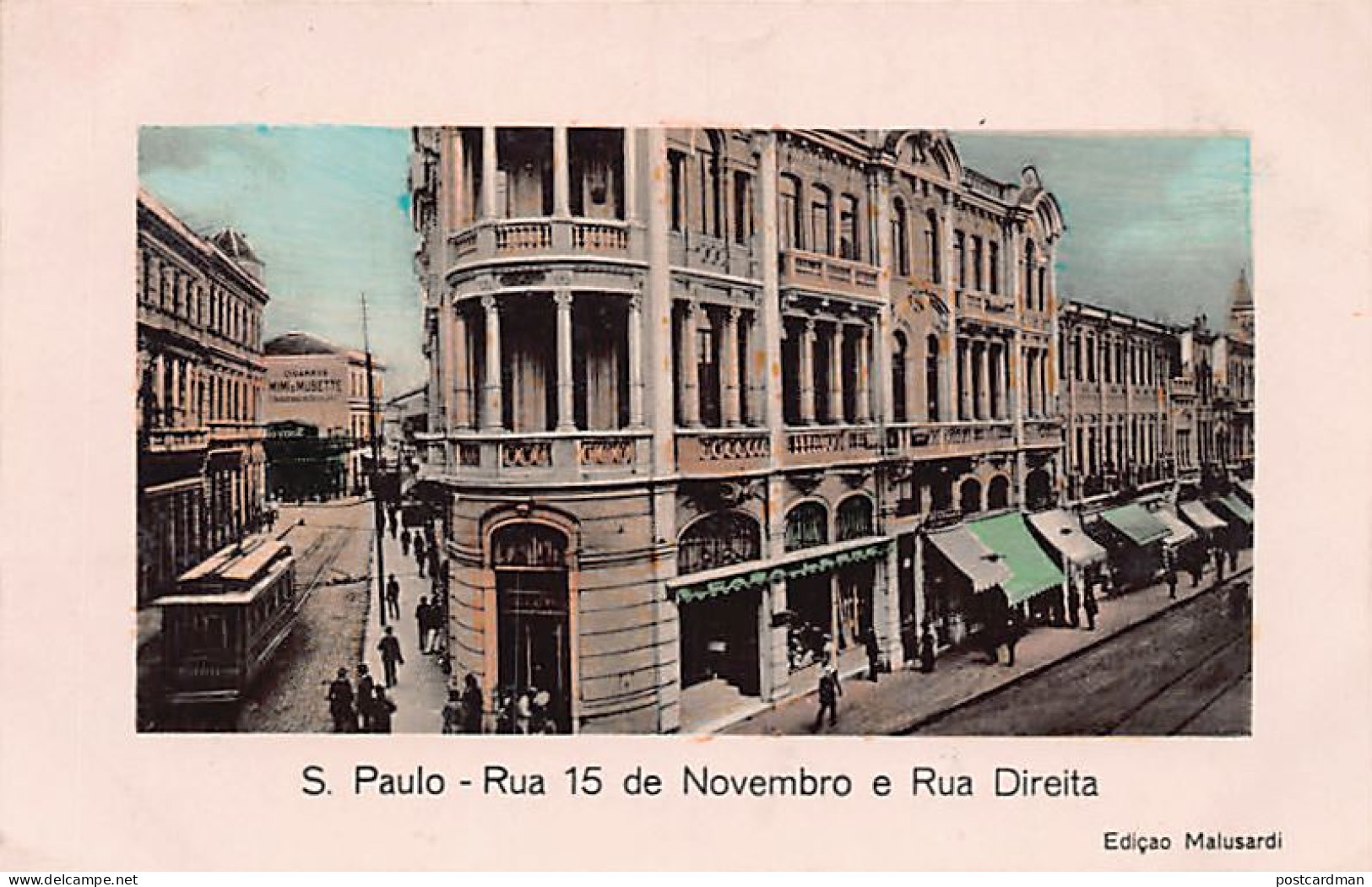 BRASIL Brazil - SÃO PAULO - Rua 15 De Novembro E Rua Direita - Ed. Malusardi  - São Paulo