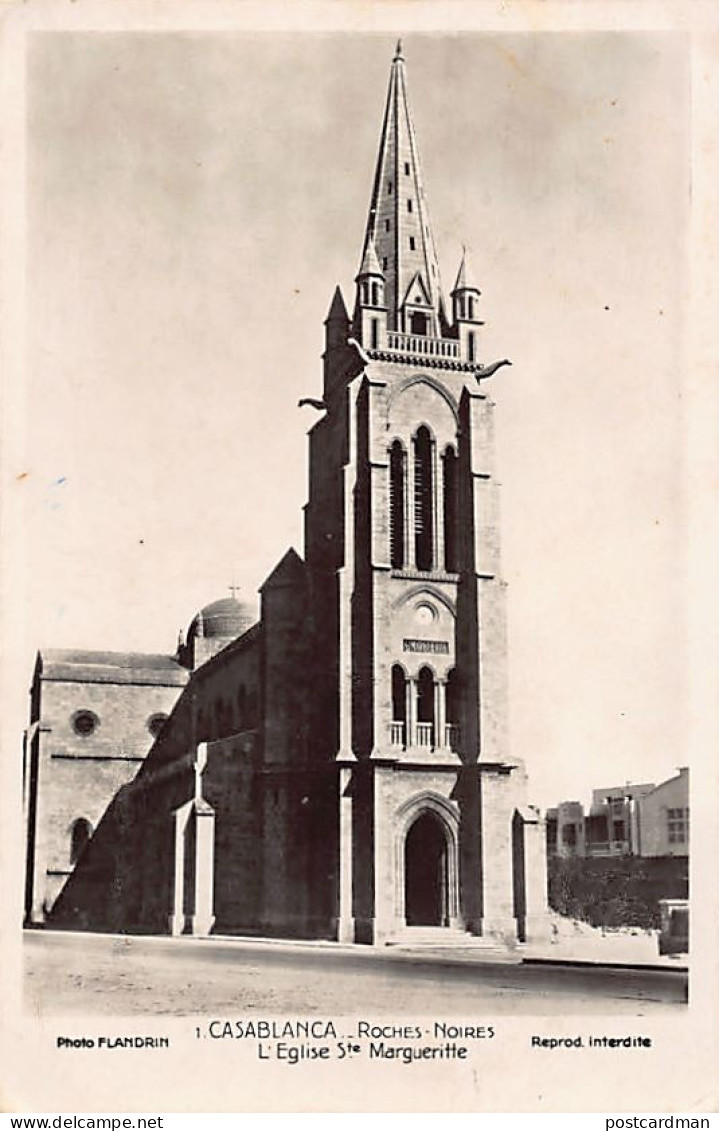 Maroc - CASABLANCA - Roches Noires - L'église Sainte-Margueritte - Ed. Flandrin 1 - Casablanca