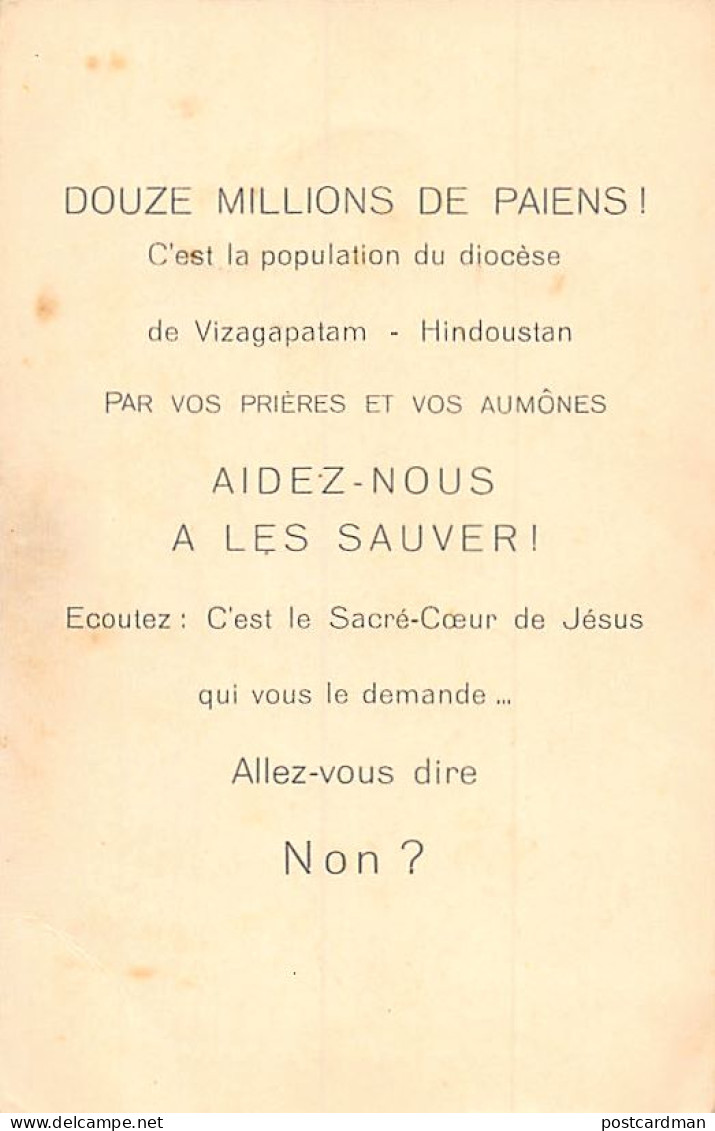 India - Monsignor P. Roussillon, Diocese Of Visakhapatnam ( - Charity Postcard Issued To Raise Funds For The Mission)  - Inde