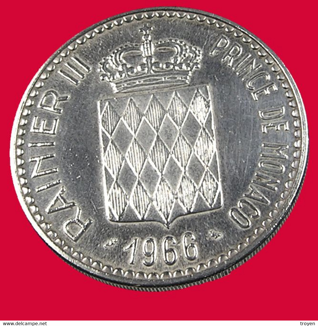 10 Francs  - Monaco - 1966 - Argent - TTB + - - 1960-2001 Francos Nuevos
