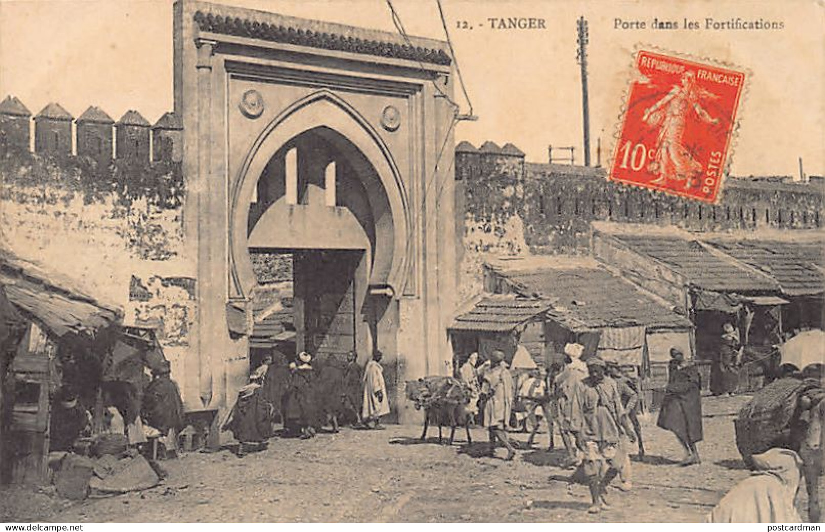 Maroc - TANGER - Porte Dans Les Fortifications - Ed. Au Bon Mathurin 12 - Tanger